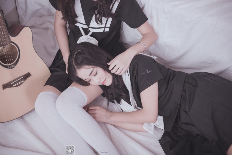 图片[58]-[SSA丝社] NO.028 青青姐妹 姐妹花的JK情 – 速更版-美库