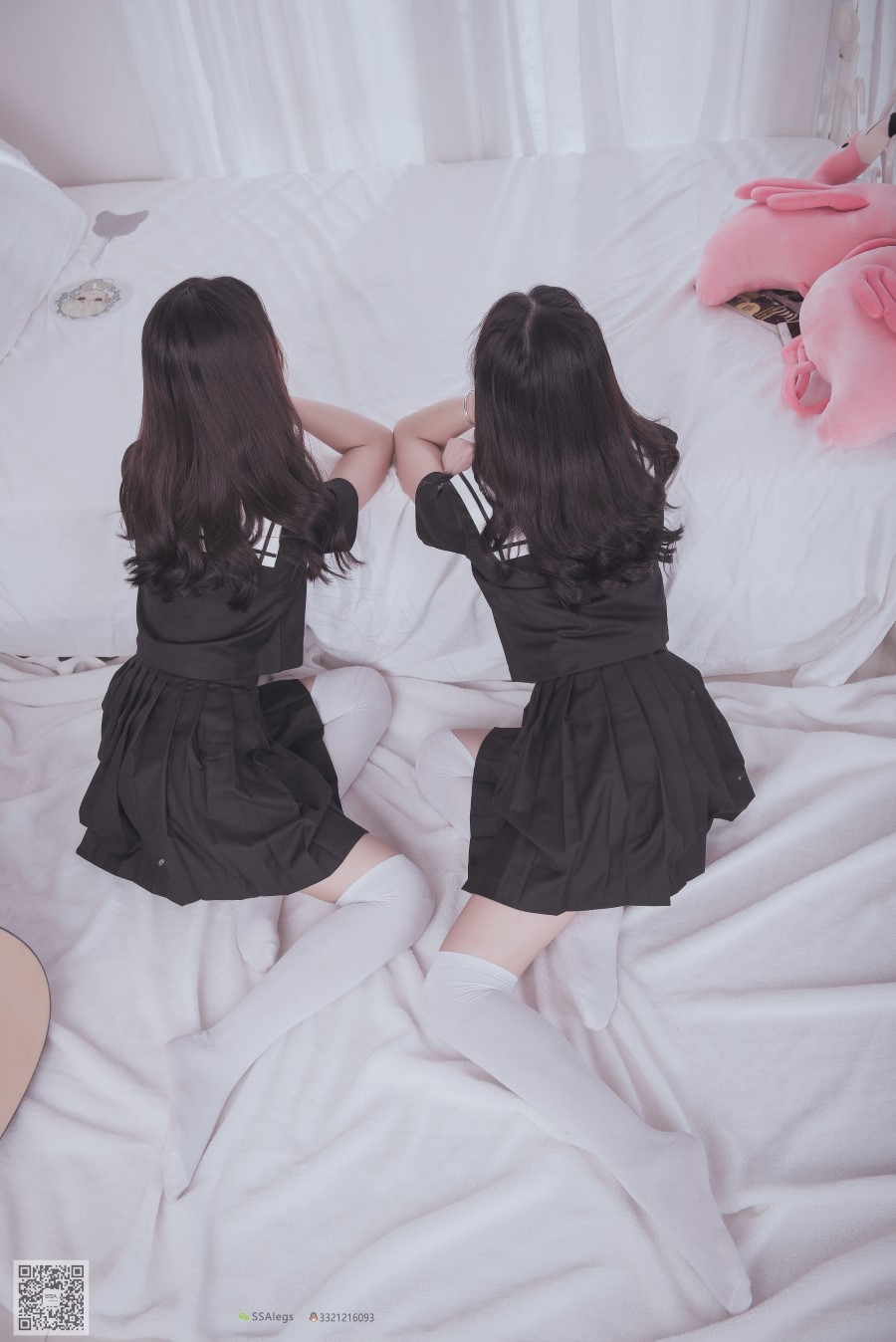 图片[61]-[SSA丝社] NO.028 青青姐妹 姐妹花的JK情 – 速更版-美库