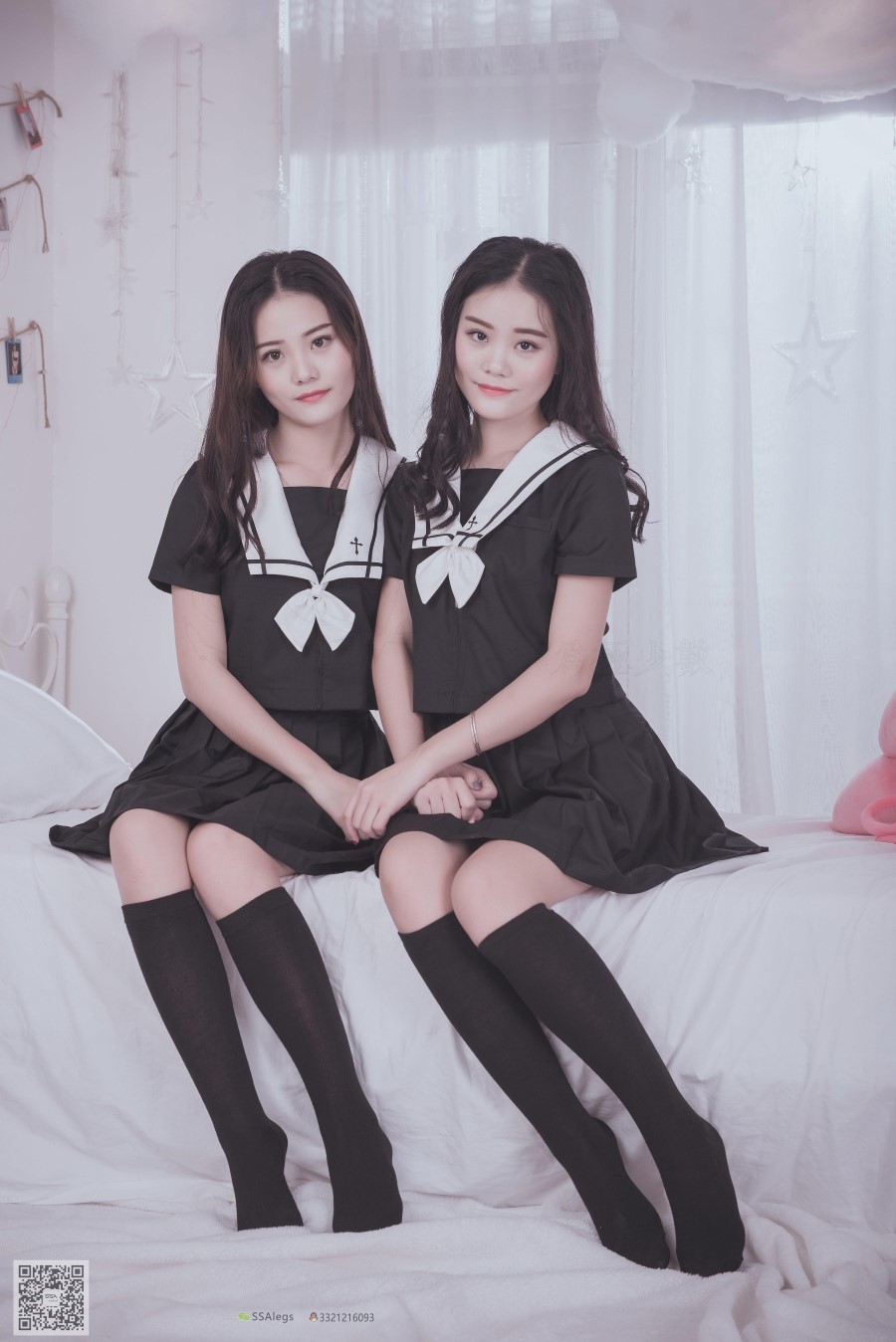 图片[82]-[SSA丝社] NO.028 青青姐妹 姐妹花的JK情 – 速更版-美库