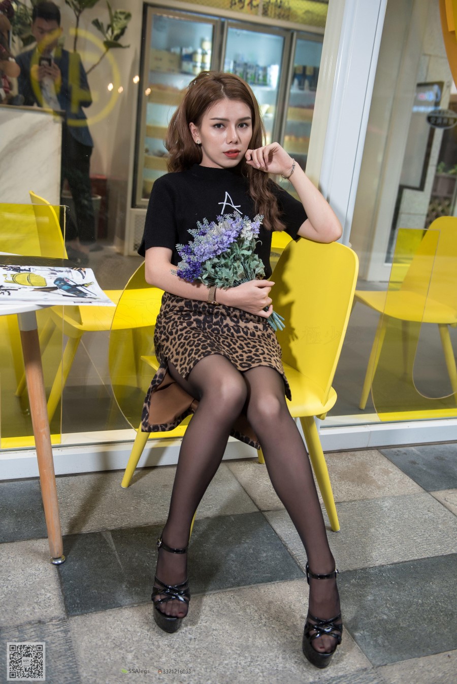 图片[79]-[SSA丝社] NO.032 芷沫-混血美腿芷沫绫黑丝街拍 – 速更版-美库