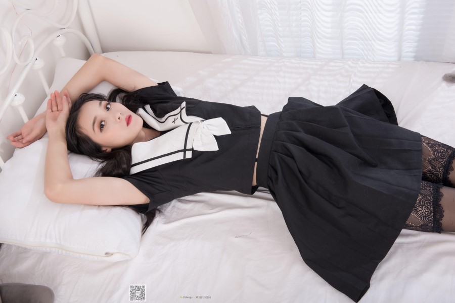 图片[67]-SSA丝社 第037期：丽萍的JK制服黑色长筒 – 速更版-美库