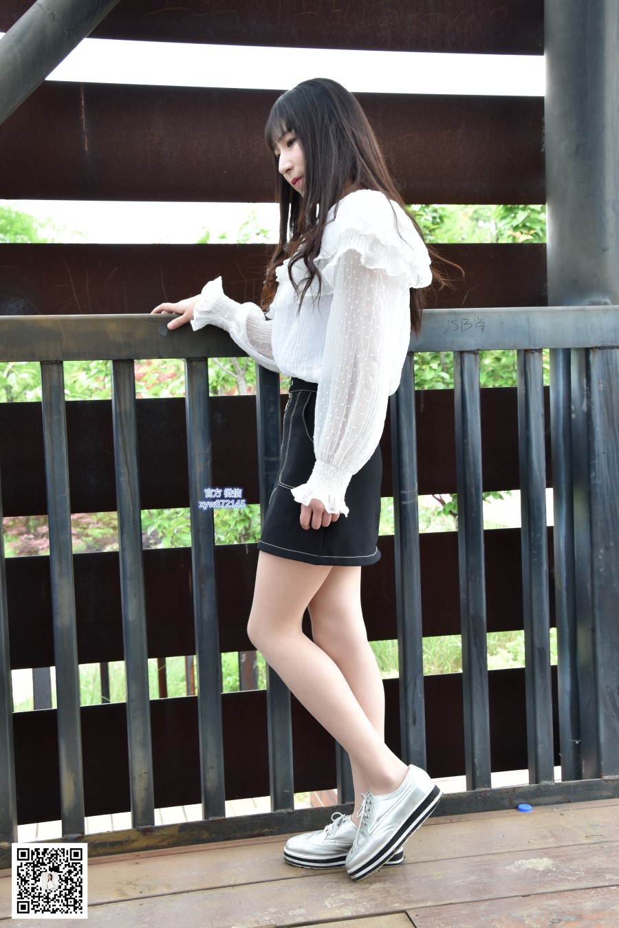 图片[14]-[大生模拍] No.015 琦琦-公园里的短裙肉丝 在线浏览 – 速更版-美库