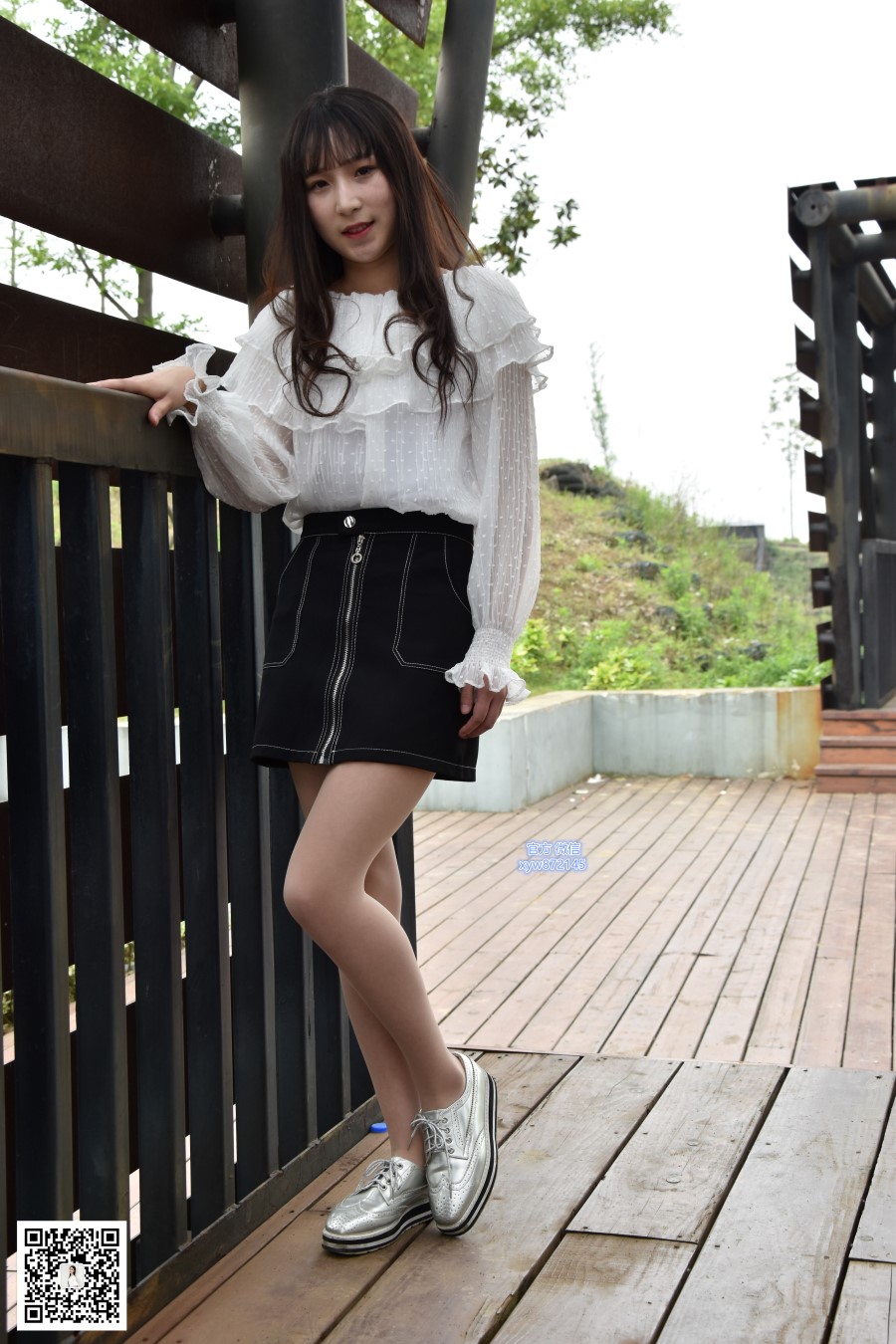 图片[15]-[大生模拍] No.015 琦琦-公园里的短裙肉丝 在线浏览 – 速更版-美库