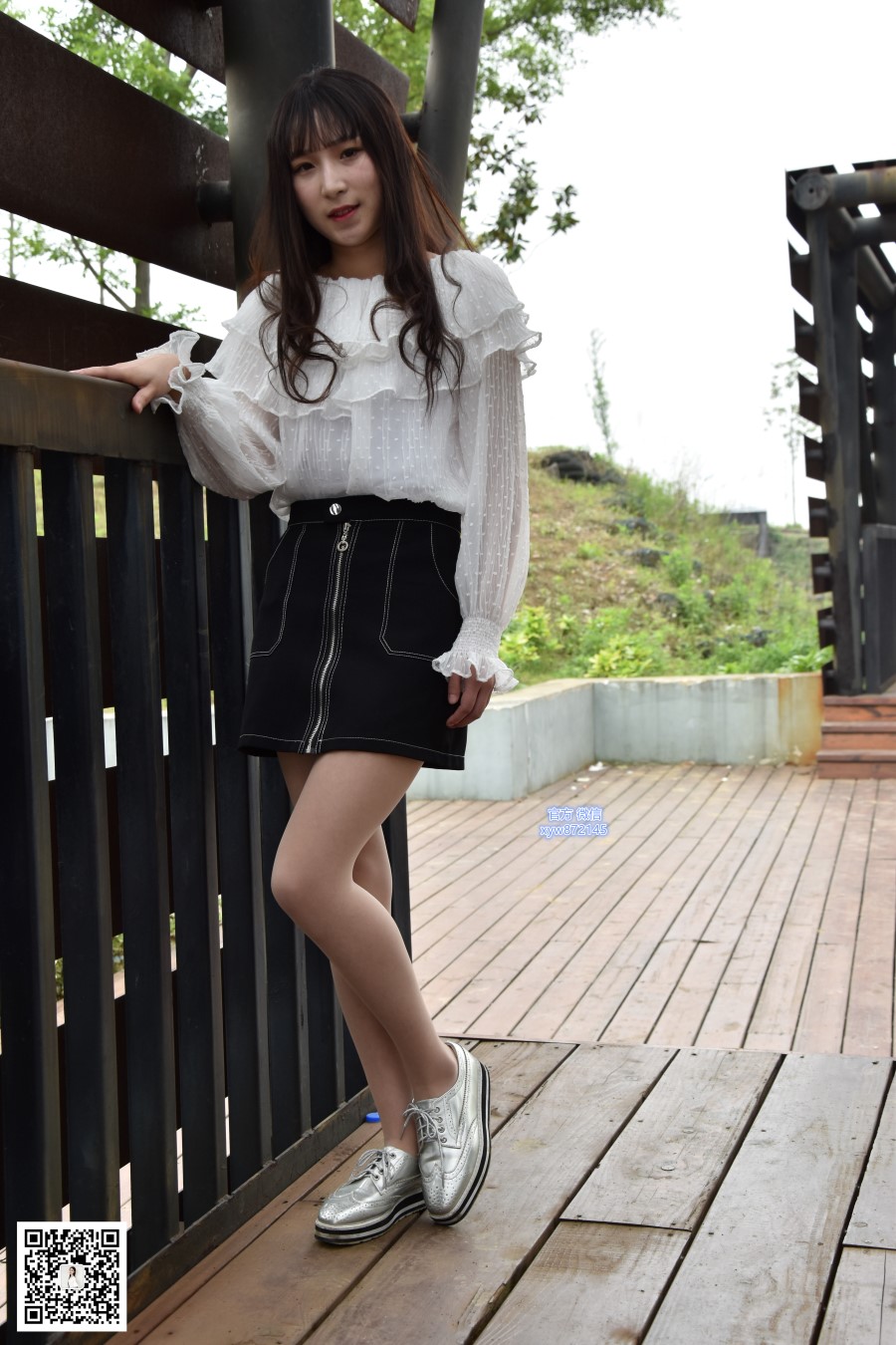 图片[16]-[大生模拍] No.015 琦琦-公园里的短裙肉丝 在线浏览 – 速更版-美库