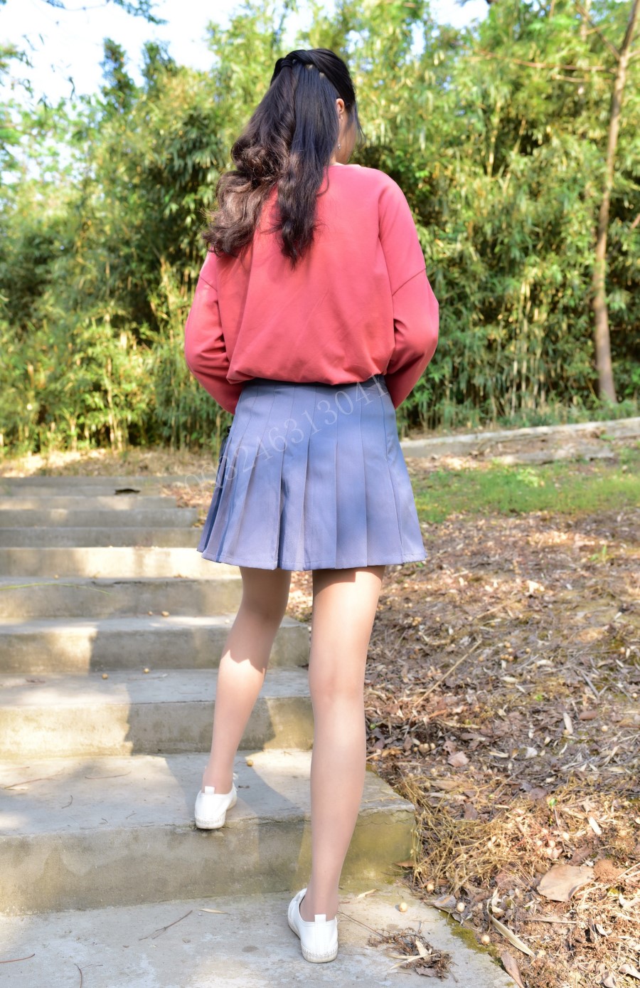 图片[21]-[大生模拍] No.035 晶晶-小清新肉丝 在线浏览 – 速更版-美库