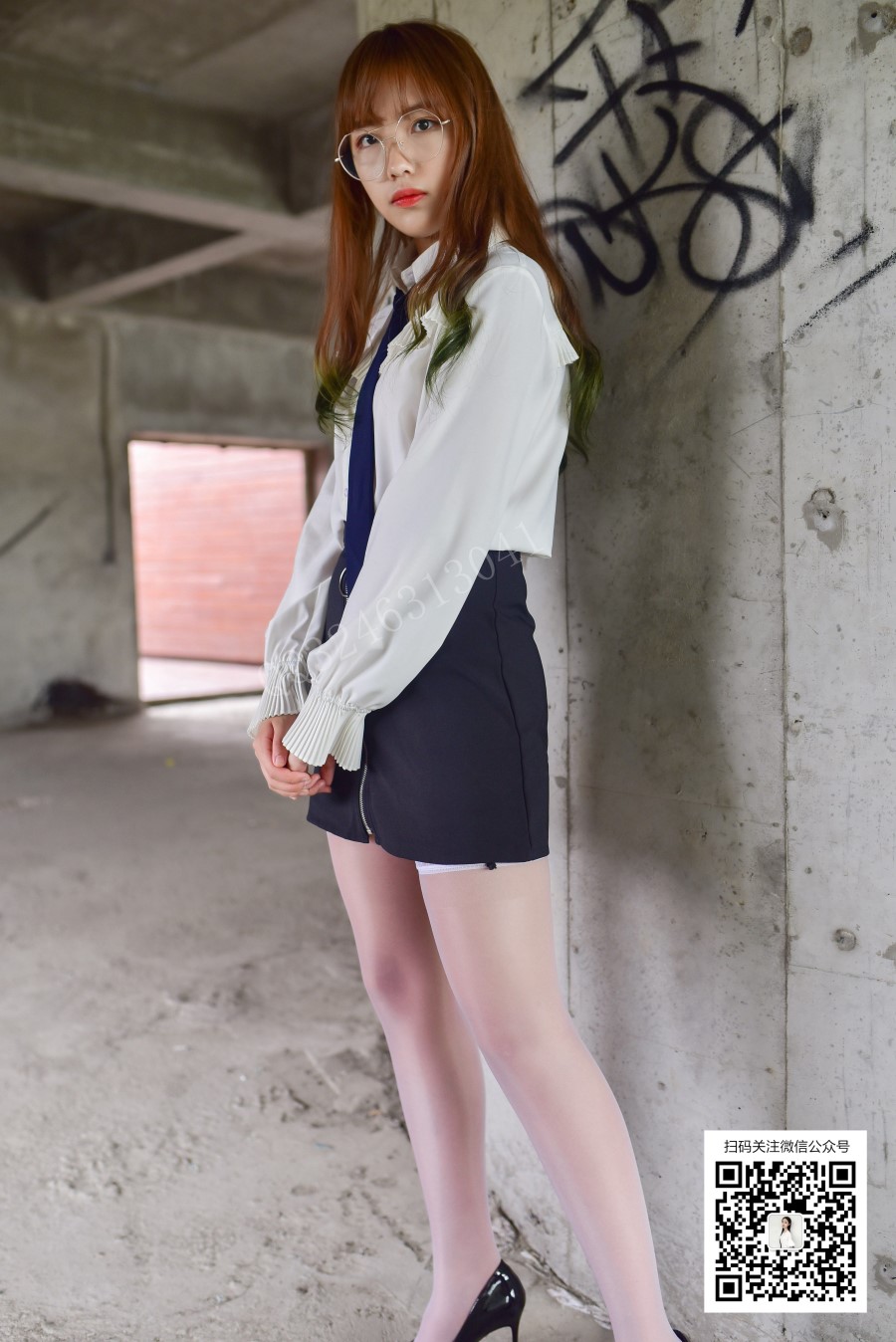 图片[23]-[大生模拍] No.038 小蕊-肉丝套上白丝 在线浏览 – 速更版-美库