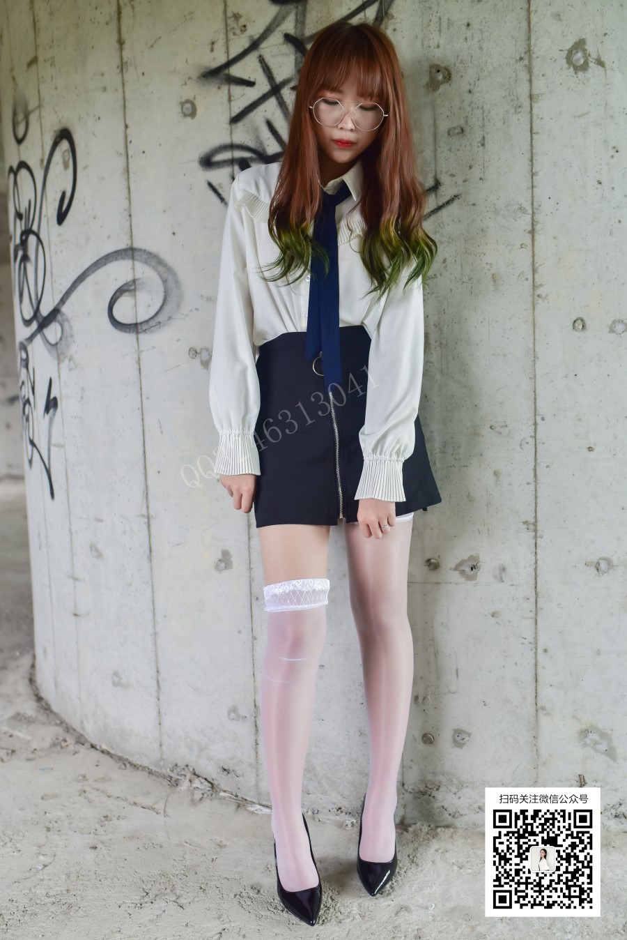 图片[28]-[大生模拍] No.038 小蕊-肉丝套上白丝 在线浏览 – 速更版-美库