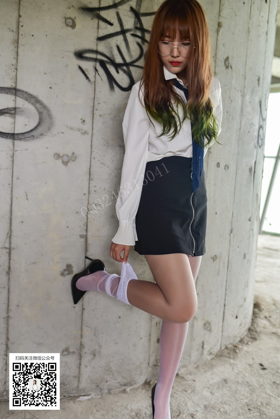 图片[32]-[大生模拍] No.038 小蕊-肉丝套上白丝 在线浏览 – 速更版-美库
