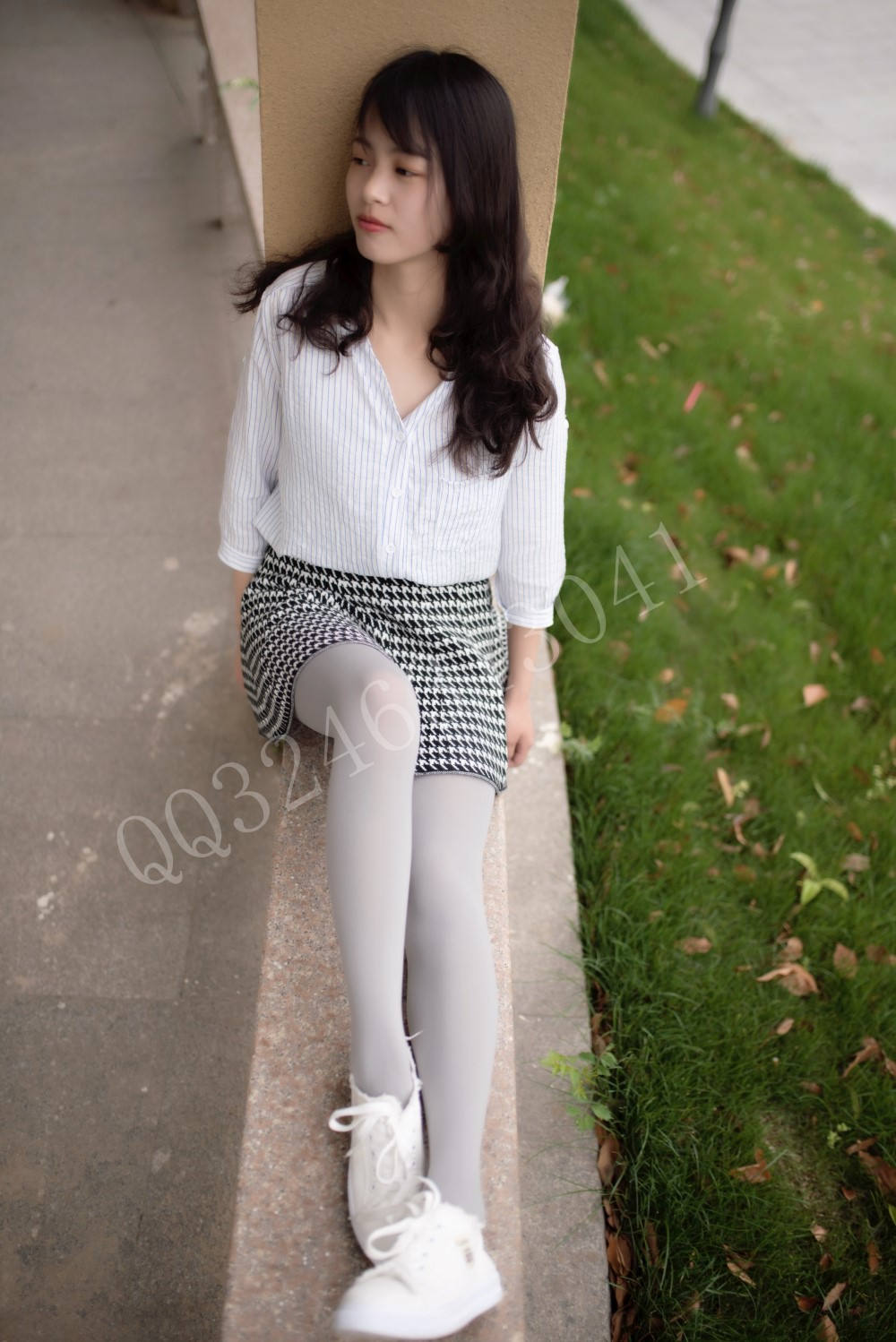 图片[11]-[大生模拍] No.059 晶晶-第一次尝试厚灰丝 在线浏览 – 速更版-美库