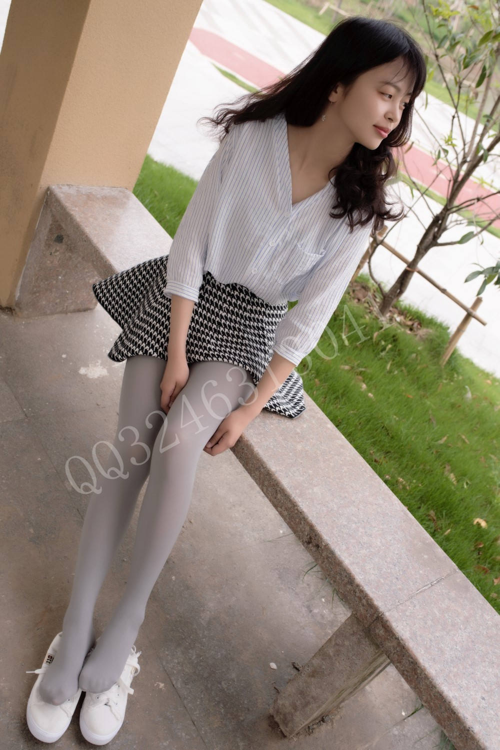 图片[14]-[大生模拍] No.059 晶晶-第一次尝试厚灰丝 在线浏览 – 速更版-美库