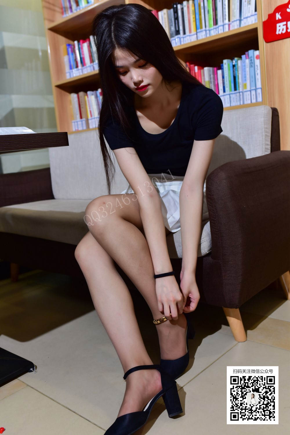 图片[25]-[大生模拍] No.068 小冉-阅览室偶遇咖啡丝 在线浏览 – 速更版-美库