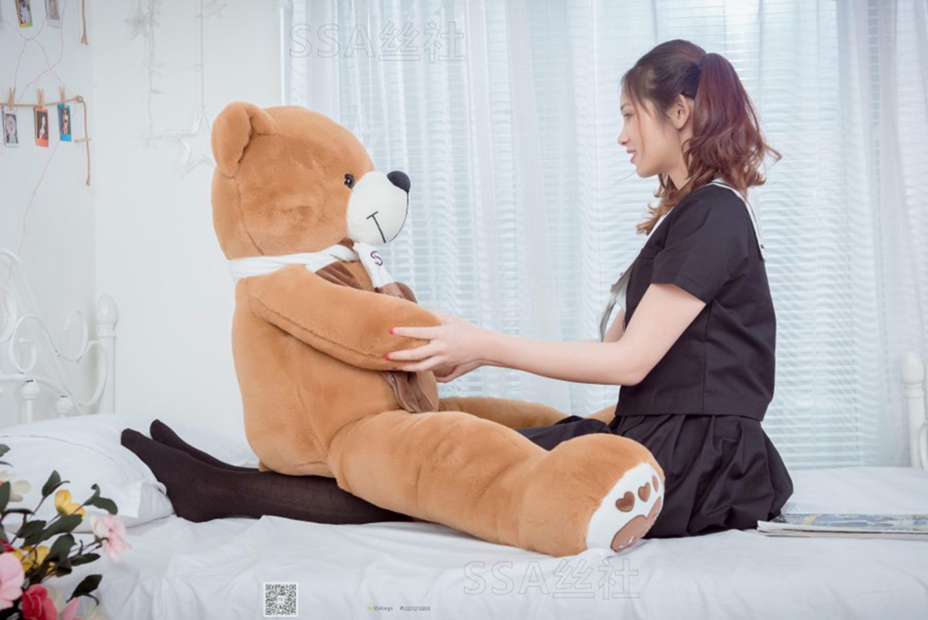 图片[63]-[SSA丝社] NO.079 雯雯 笑容治愈JK小姐姐黑色短袜+肉丝 在线浏览 – 速更版-美库