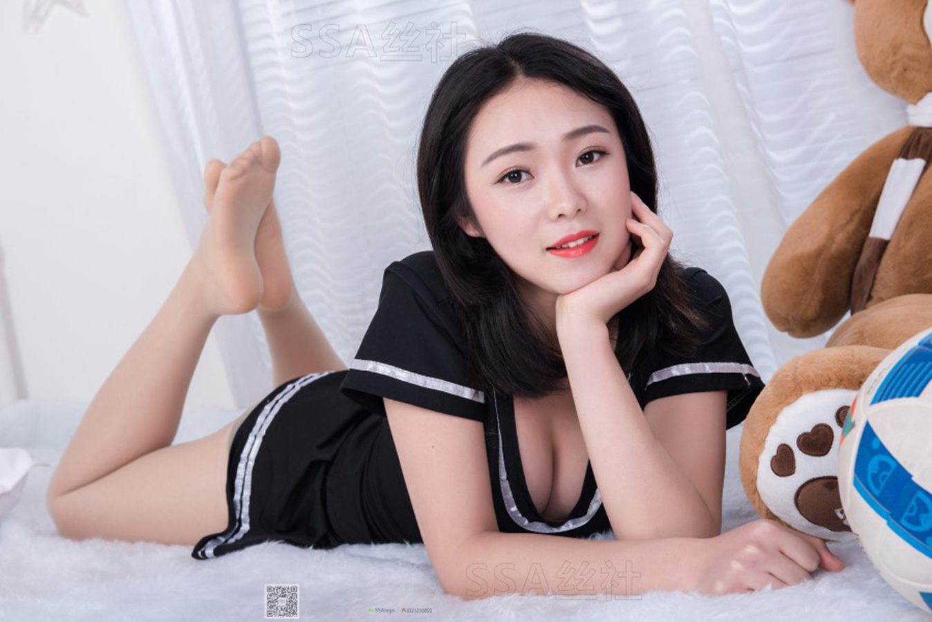 图片[76]-[SSA丝社] NO.078 云云 足球宝贝黑丝+肉丝的Y惑裸足 在线浏览 – 速更版-美库