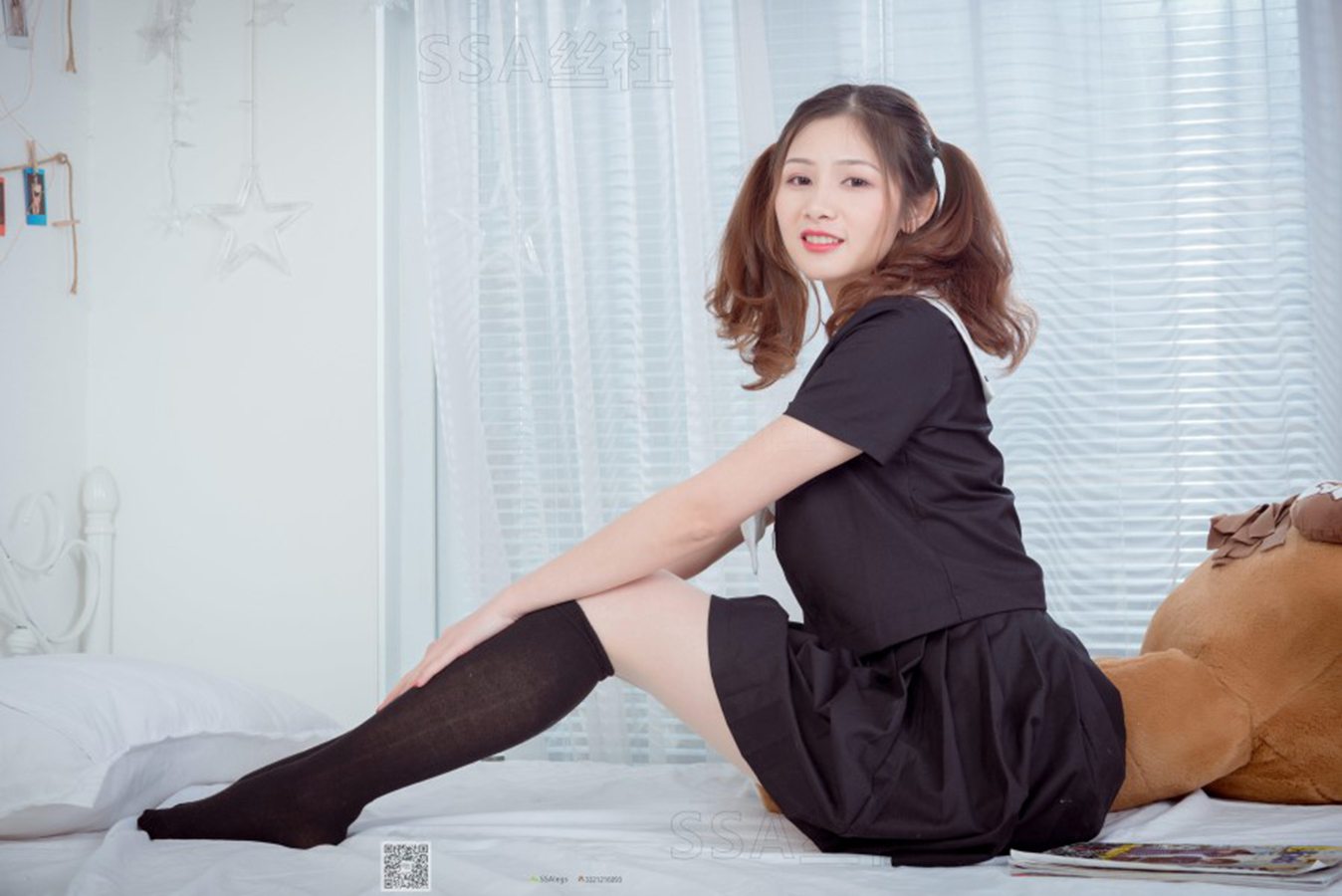 图片[75]-[SSA丝社] NO.079 雯雯 笑容治愈JK小姐姐黑色短袜+肉丝 在线浏览 – 速更版-美库