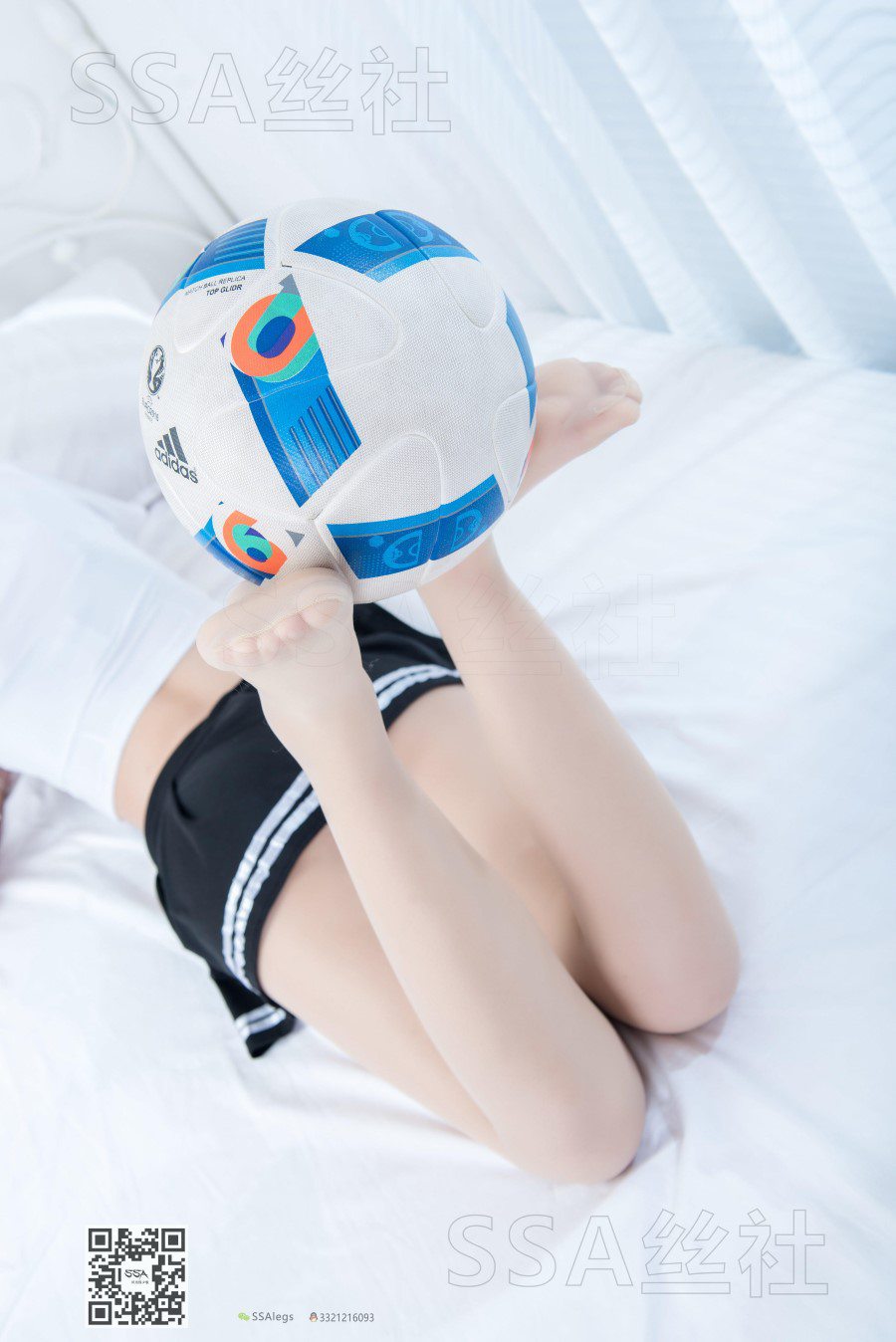图片[79]-[SSA丝社] NO.086 大大的足球宝贝肉丝黑袜玩球 在线浏览 – 速更版-美库