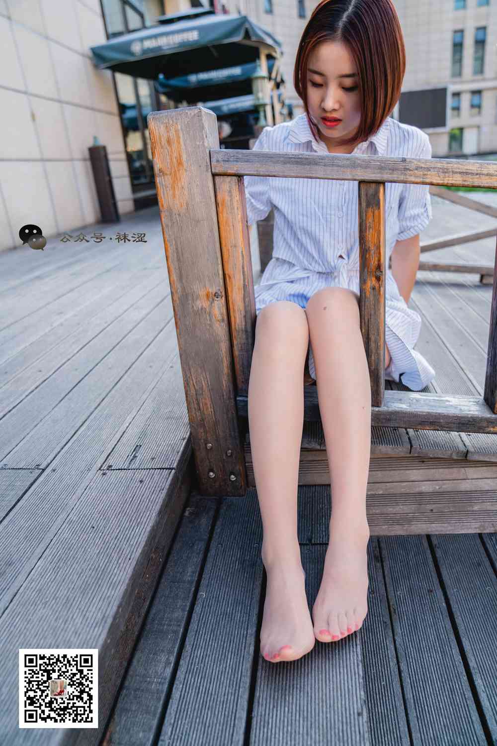 图片[9]-[袜涩写真] VOL.011 肉色丝袜白色连衣裙 在线浏览 – 速更版-美库