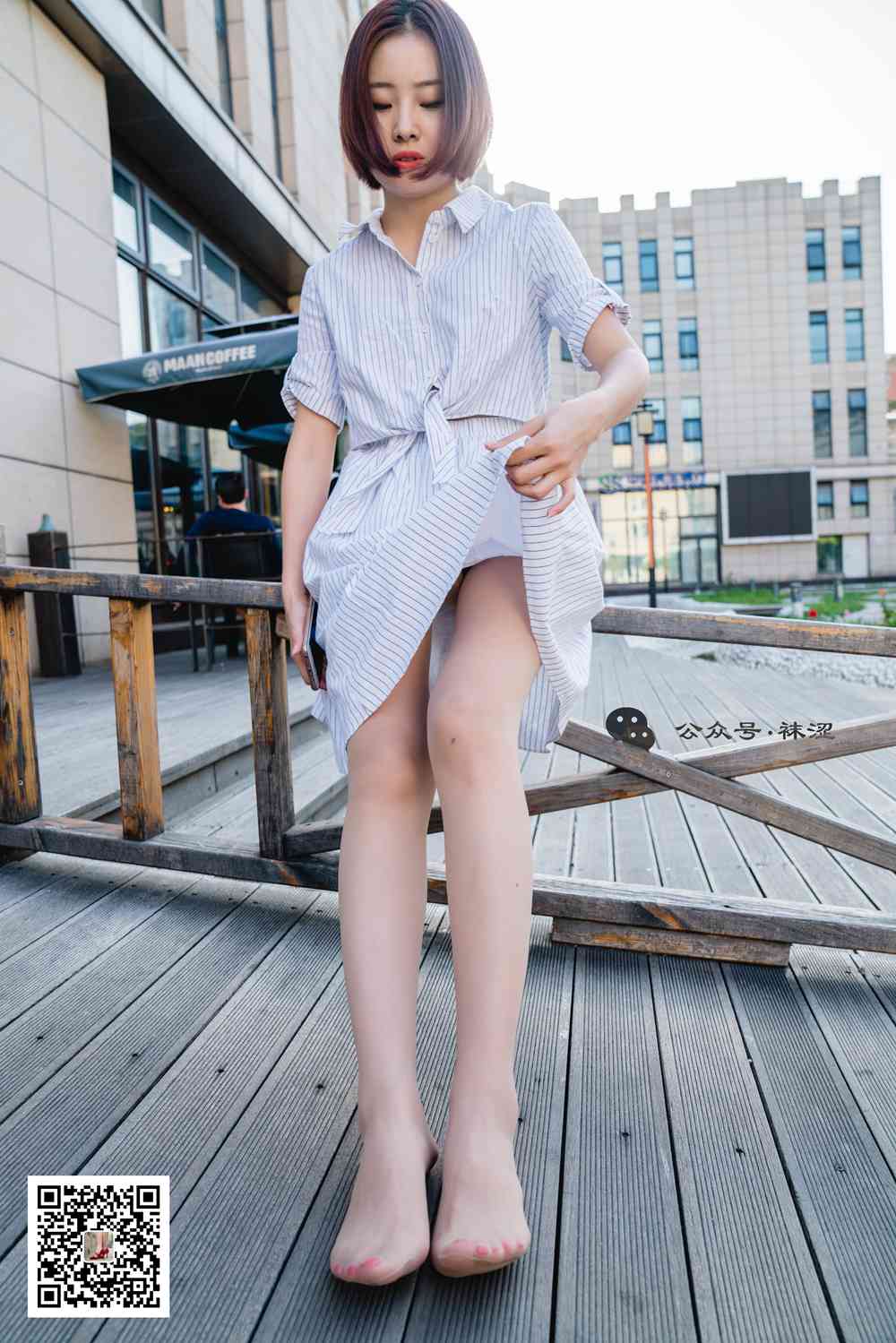 图片[16]-[袜涩写真] VOL.011 肉色丝袜白色连衣裙 在线浏览 – 速更版-美库