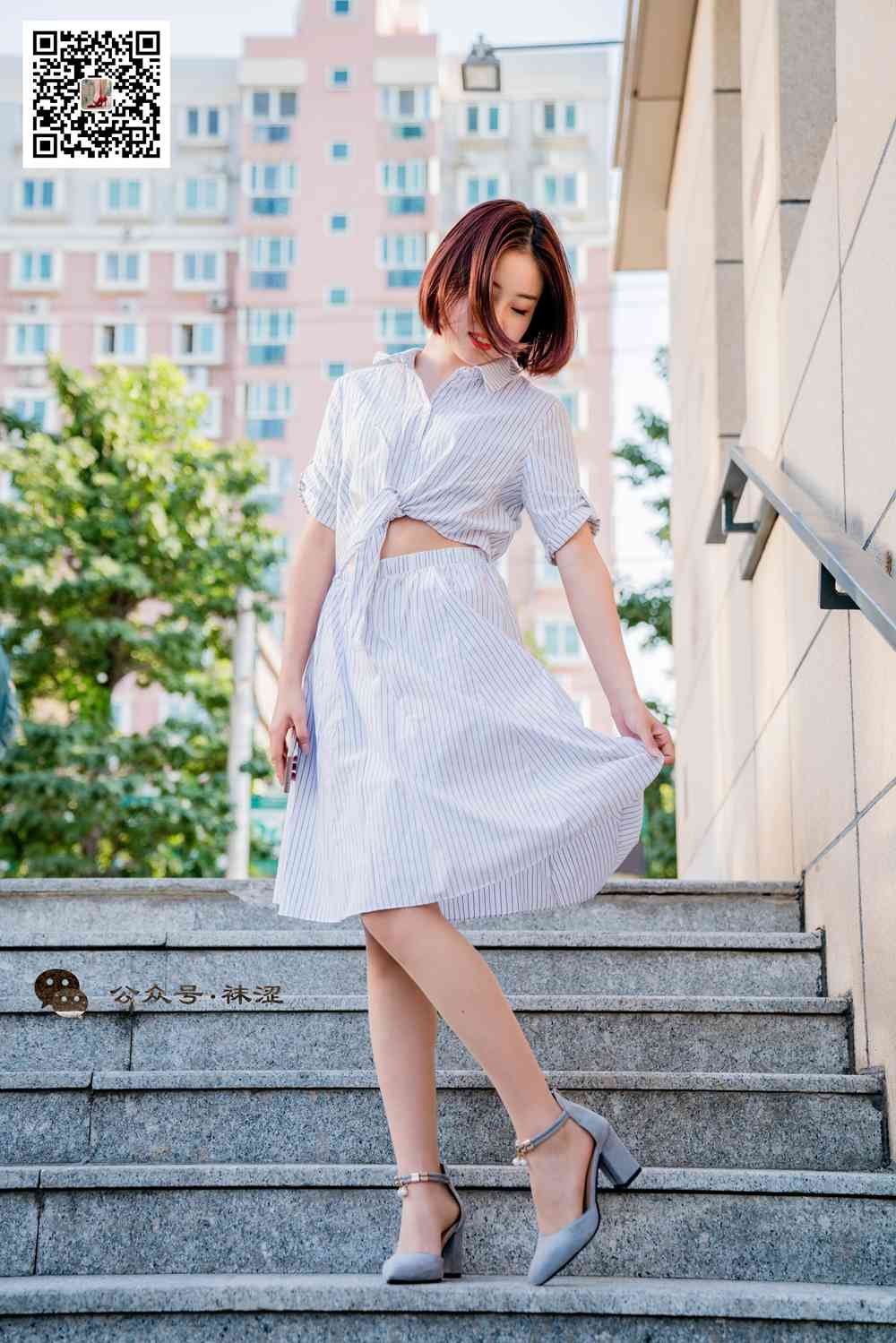 图片[22]-[袜涩写真] VOL.011 肉色丝袜白色连衣裙 在线浏览 – 速更版-美库