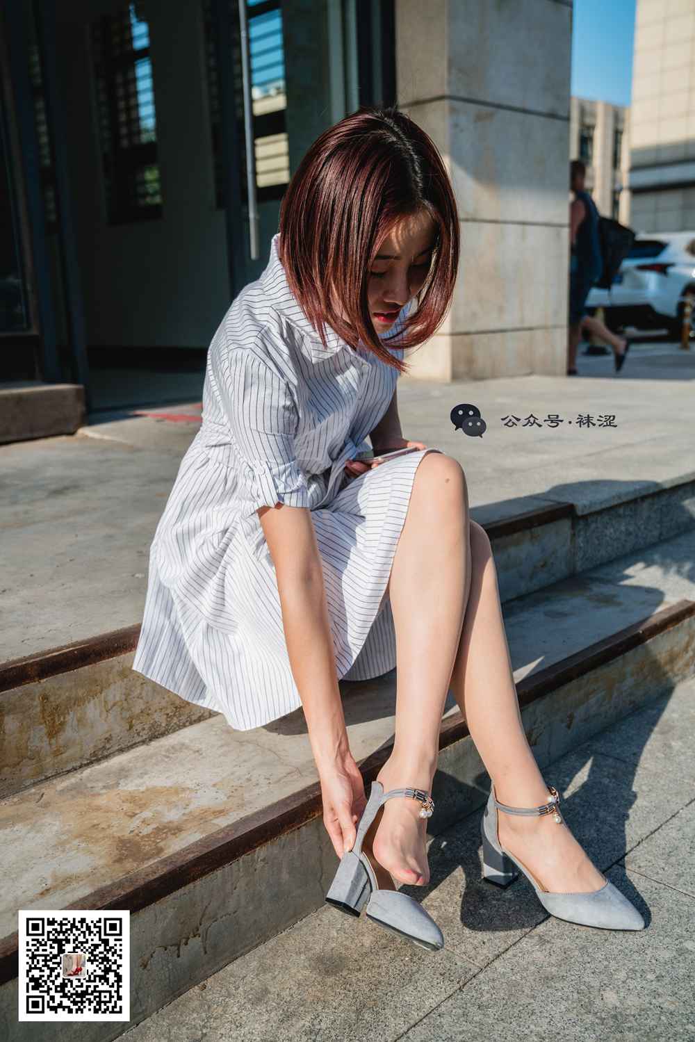 图片[32]-[袜涩写真] VOL.011 肉色丝袜白色连衣裙 在线浏览 – 速更版-美库