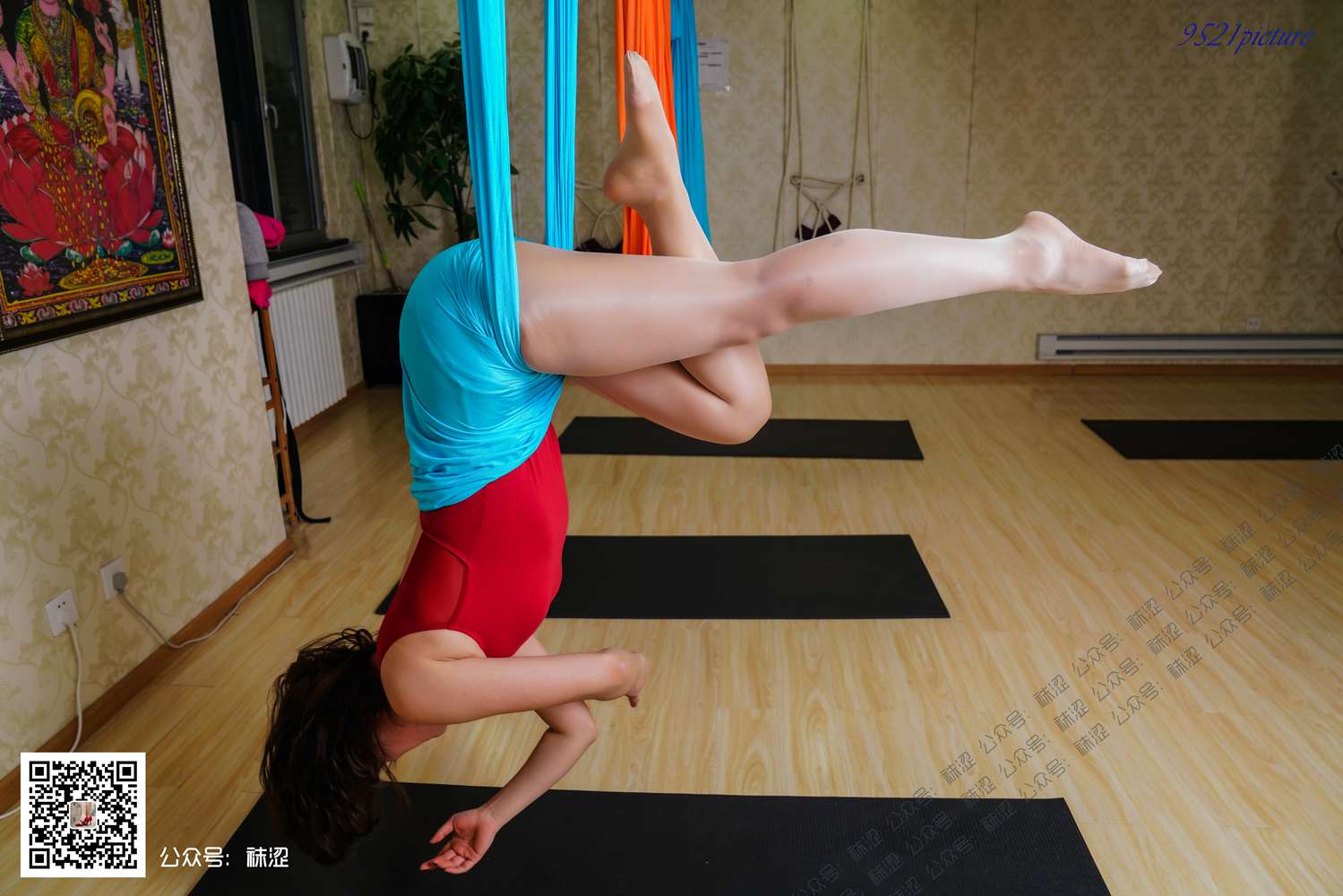 图片[7]-[袜涩写真] VOL.021 晶晶-空中瑜伽与油亮丝 在线浏览 – 速更版-美库