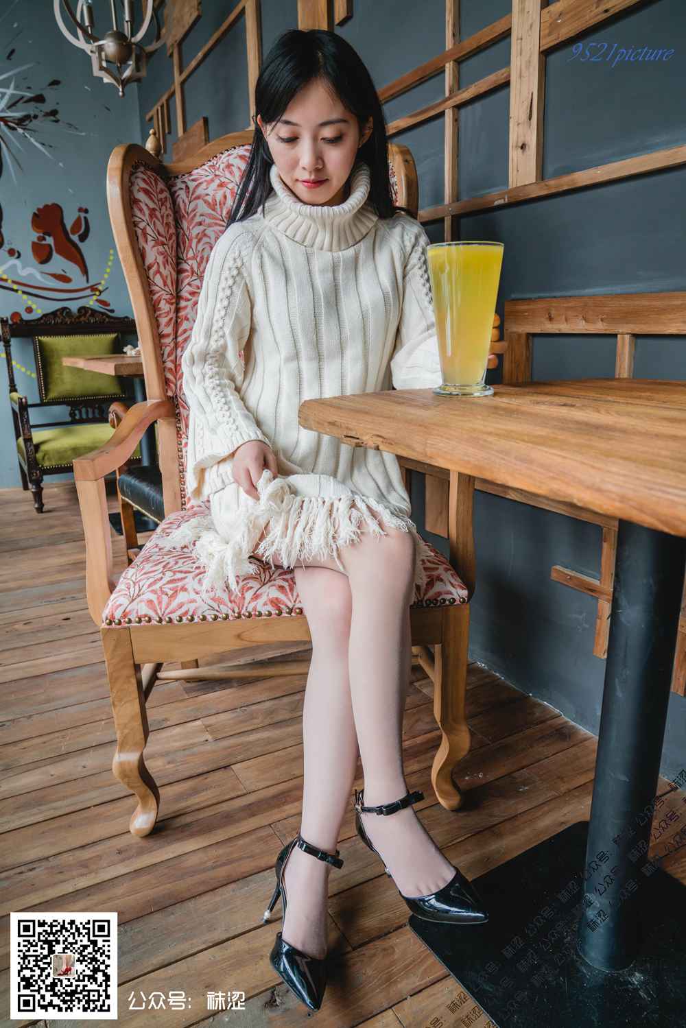 图片[14]-[袜涩写真] VOL.023 莎莎的温柔毛衣与肤色丝袜 在线浏览 – 速更版-美库