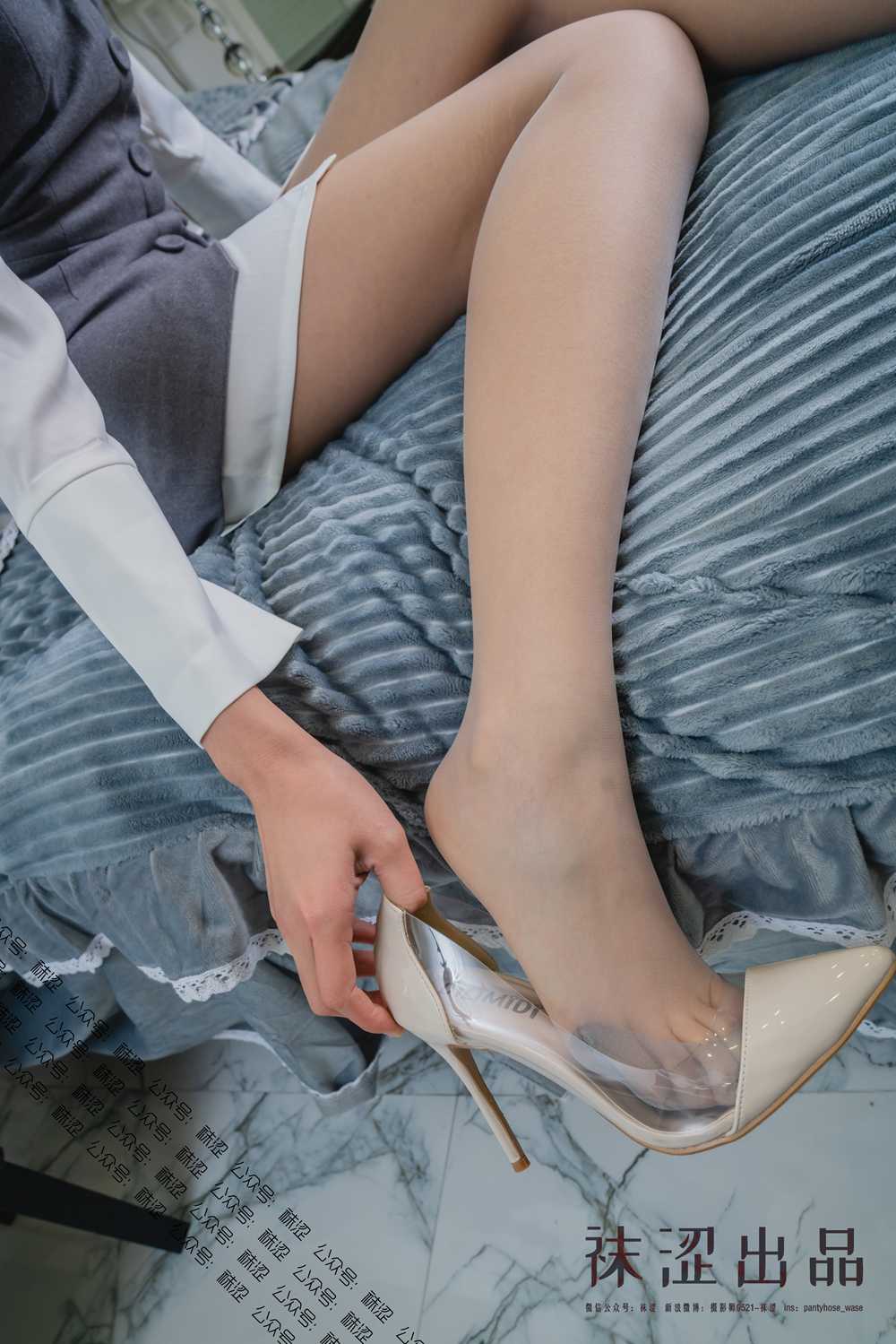 图片[8]-[袜涩写真] VOL.027 乐乐制服灰丝 在线浏览 – 速更版-美库