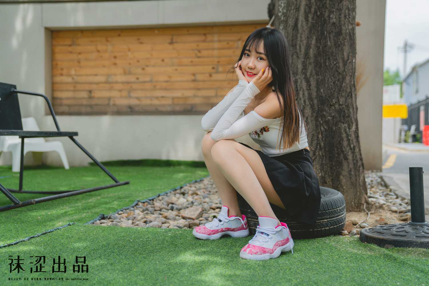 图片[9]-[袜涩写真] VOL.028 脸脸 百褶裙乔11粉蛇 在线浏览 – 速更版-美库