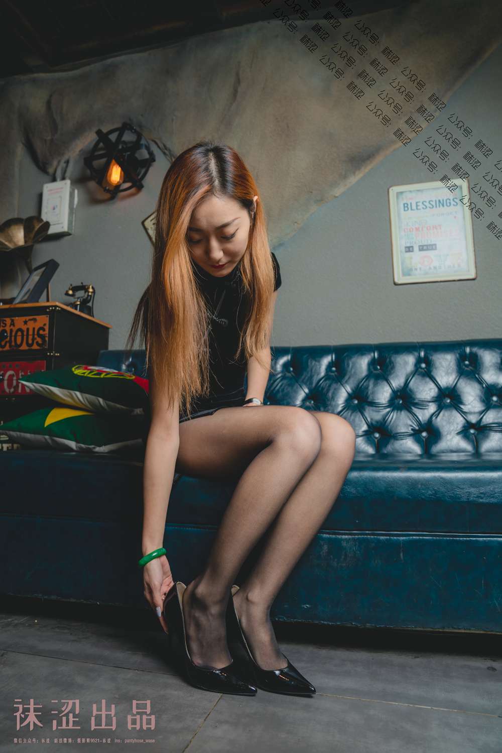 图片[22]-[袜涩写真] VOL.029 刘哈哈黑丝小旗袍 在线浏览 – 速更版-美库