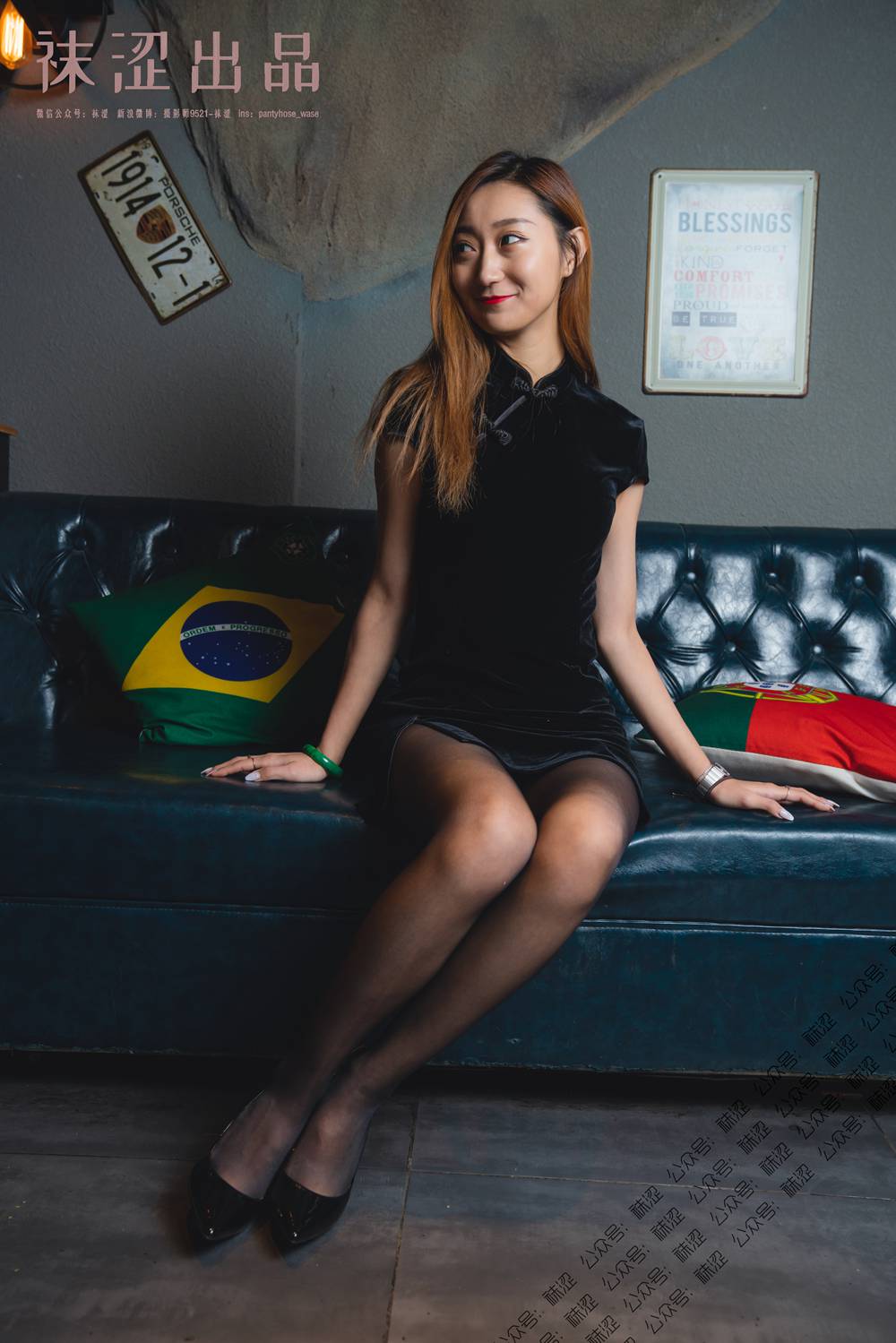 图片[52]-[袜涩写真] VOL.029 刘哈哈黑丝小旗袍 在线浏览 – 速更版-美库