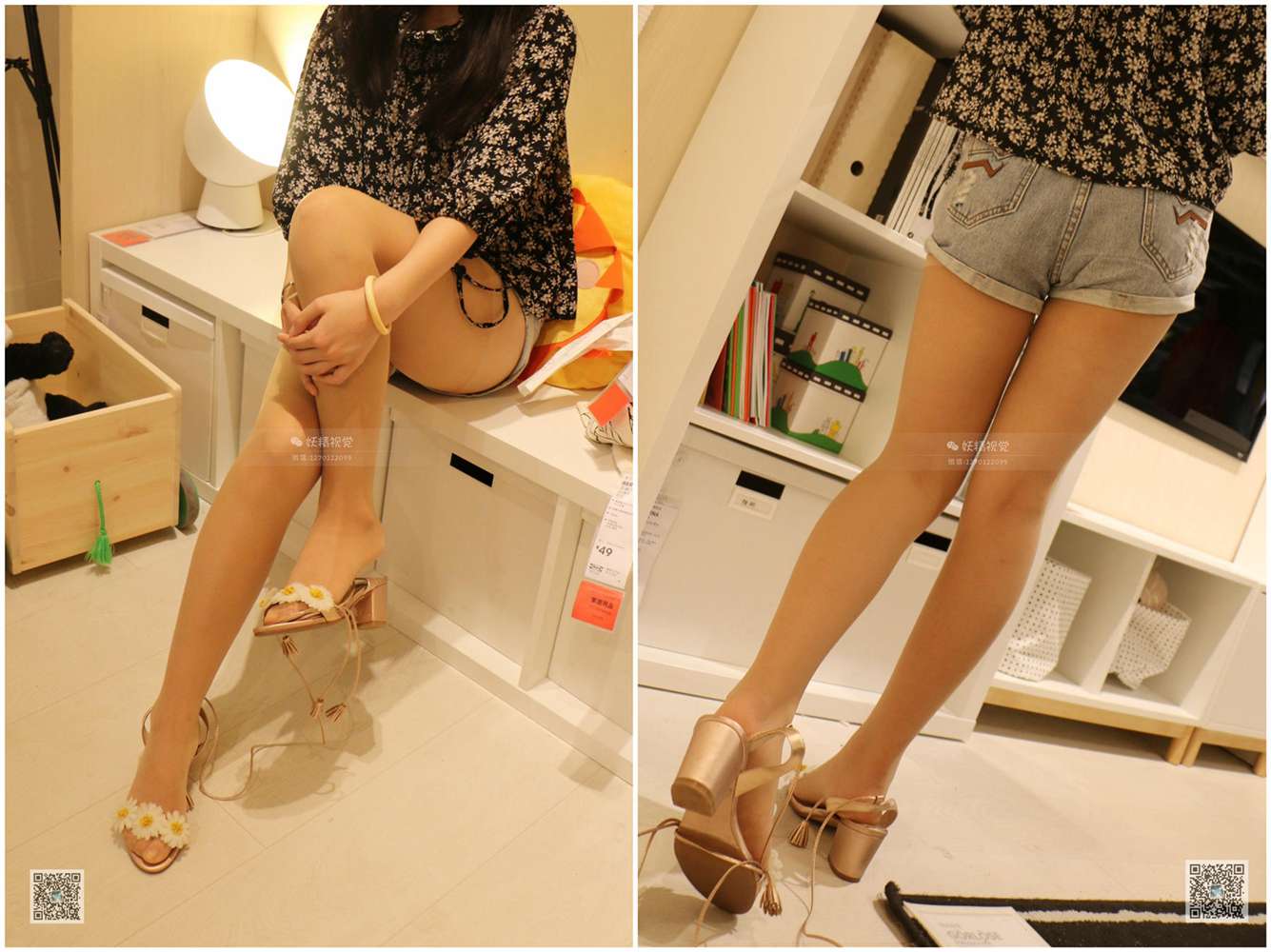 图片[9]-[妖精视觉]  NO.022 钰钰 纤足点上花瓣 在线浏览 – 速更版-美库