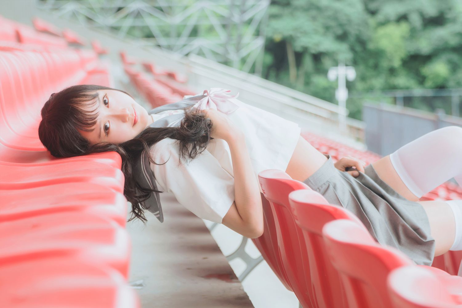 图片[7]-网红Coser@木绵绵OwO JK制服 在线浏览 – 速更版-美库