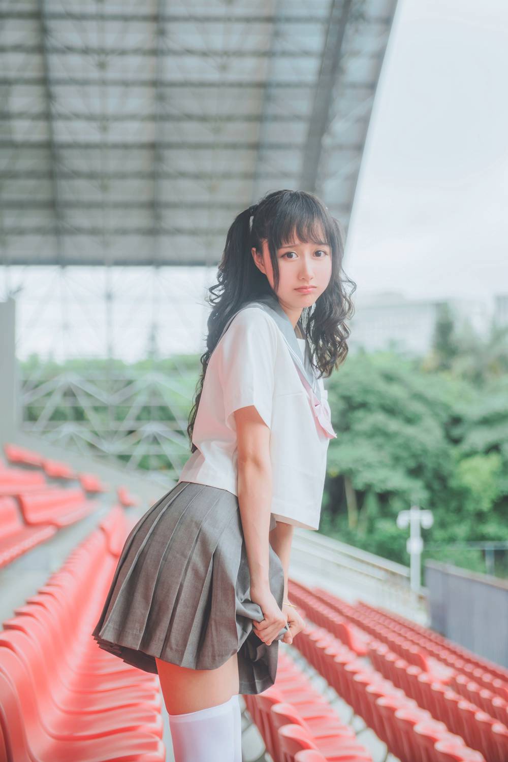 图片[28]-网红Coser@木绵绵OwO JK制服 在线浏览 – 速更版-美库