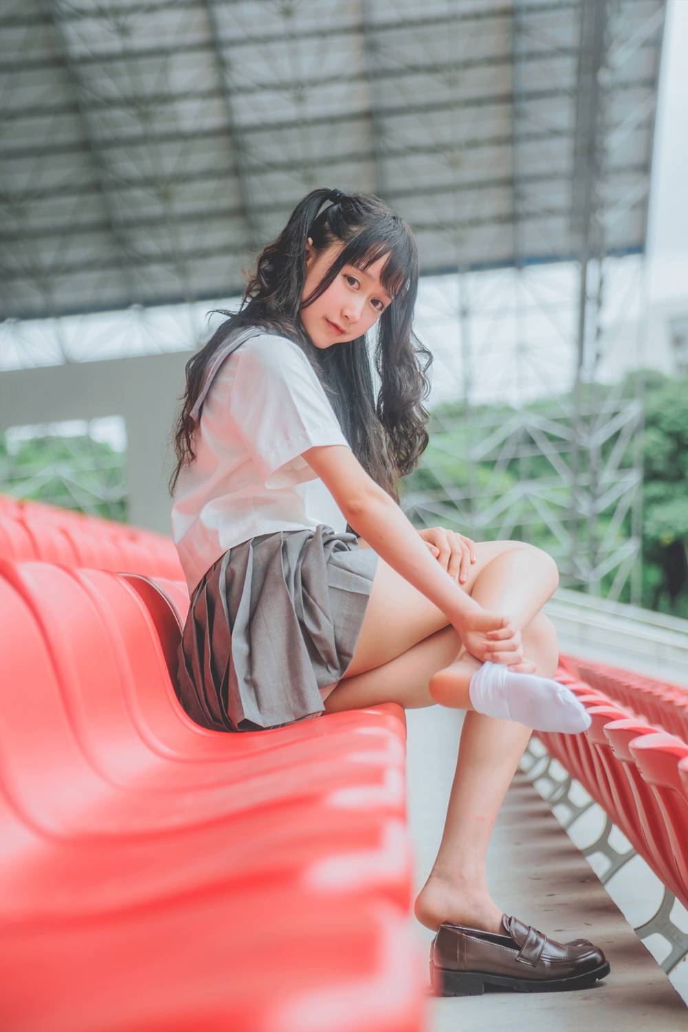 图片[35]-网红Coser@木绵绵OwO JK制服 在线浏览 – 速更版-美库