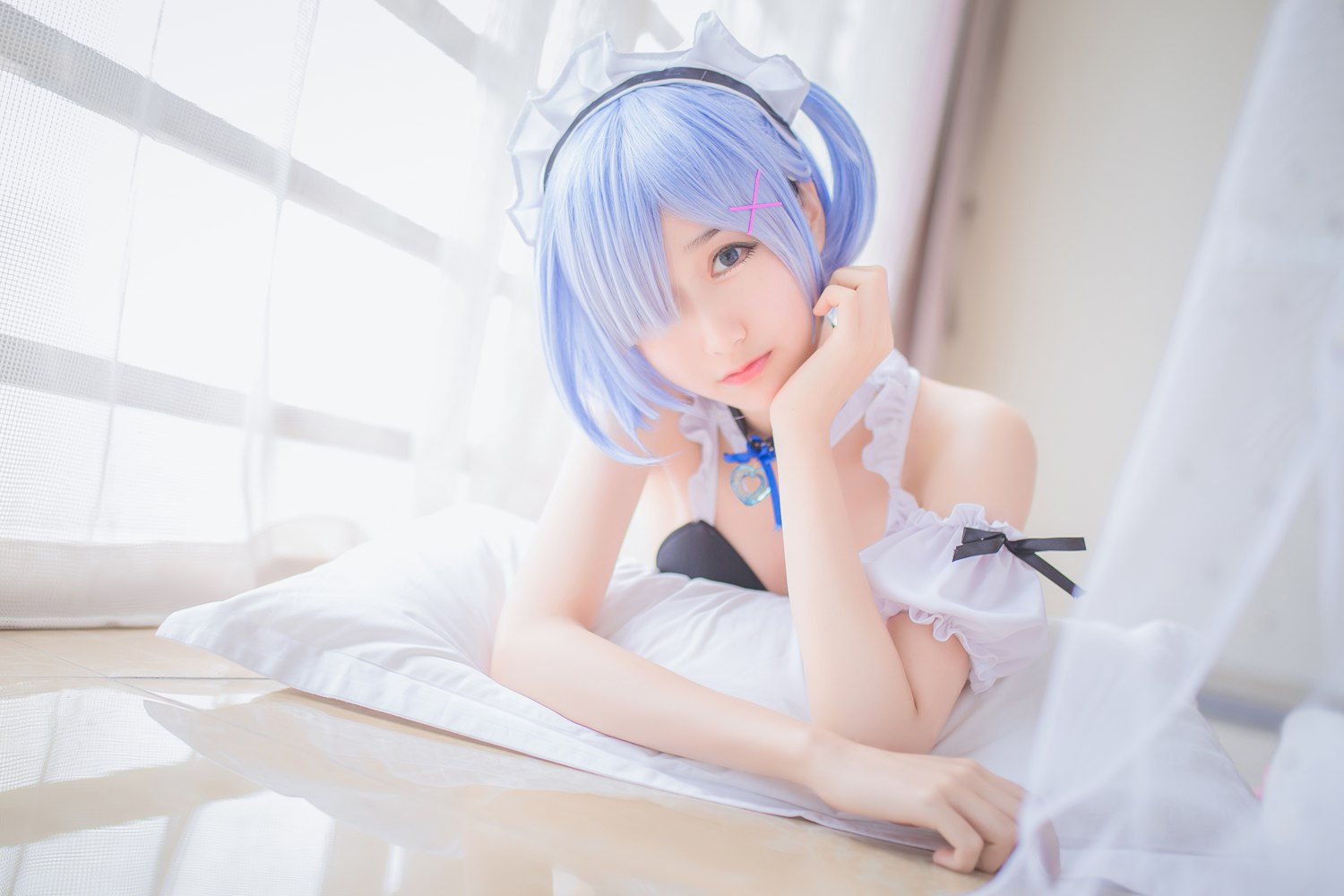 图片[12]-网红Coser@木绵绵OwO – 蕾姆泳装 在线浏览 – 速更版-美库