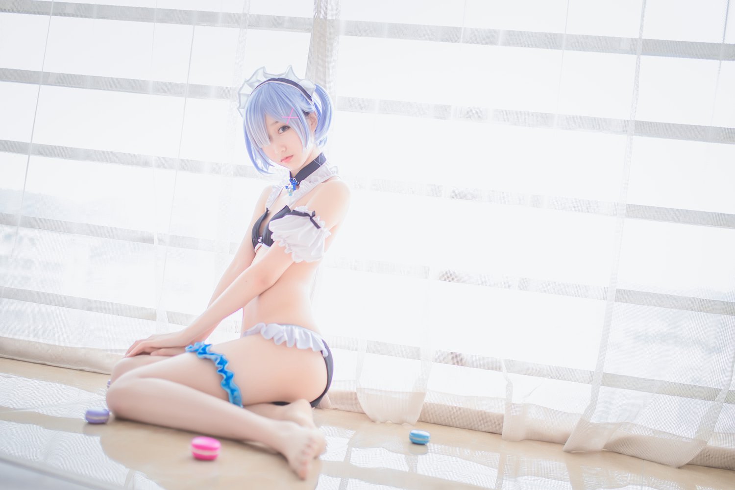 图片[16]-网红Coser@木绵绵OwO – 蕾姆泳装 在线浏览 – 速更版-美库