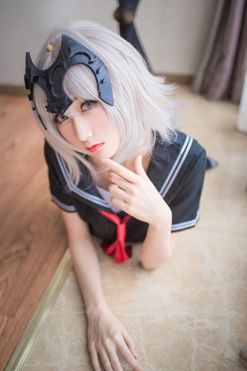 图片[10]-网红Coser@木绵绵OwO 贞德（黑） 在线浏览 – 速更版-美库