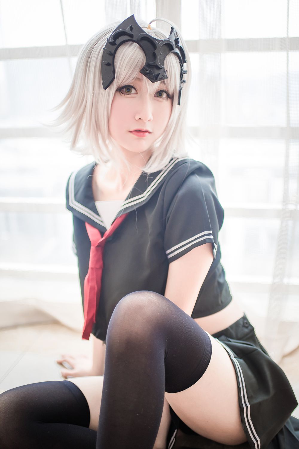 图片[12]-网红Coser@木绵绵OwO 贞德（黑） 在线浏览 – 速更版-美库