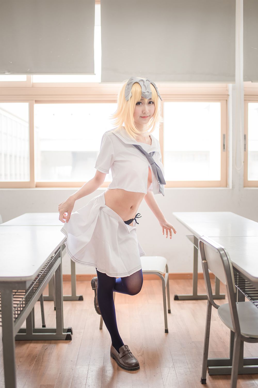 图片[20]-网红Coser@木绵绵OwO 贞德（白） 在线浏览 – 速更版-美库
