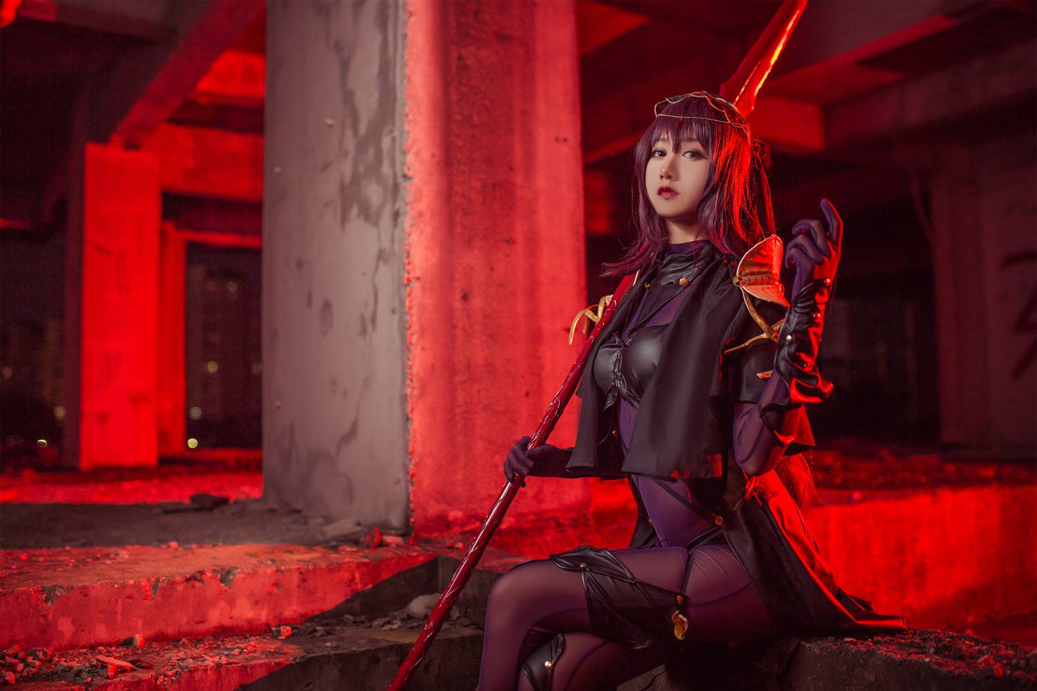 图片[7]-网红Coser@木绵绵OwO 斯卡哈 在线浏览 – 速更版-美库