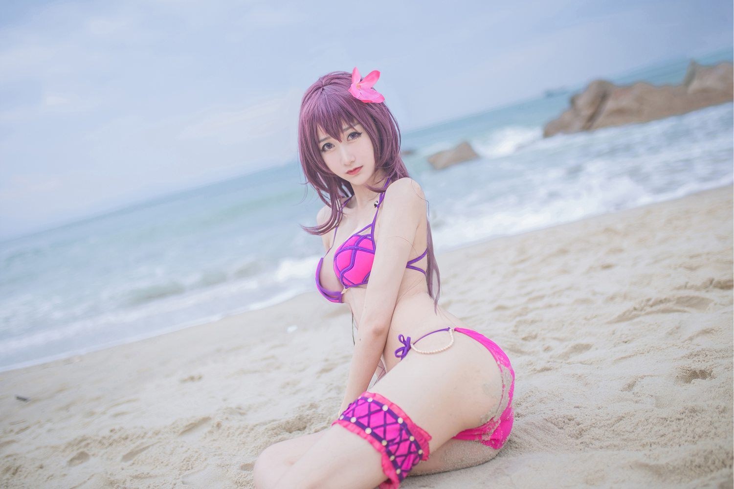 图片[21]-网红Coser@木绵绵OwO 泳装斯卡哈 在线浏览 – 速更版-美库