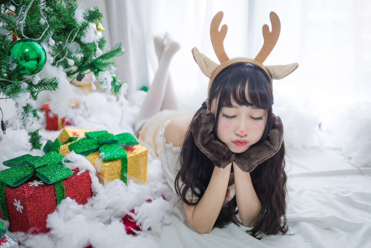 图片[20]-网红Coser@木绵绵OwO 圣诞老人和驯鹿酱 在线浏览 – 速更版-美库