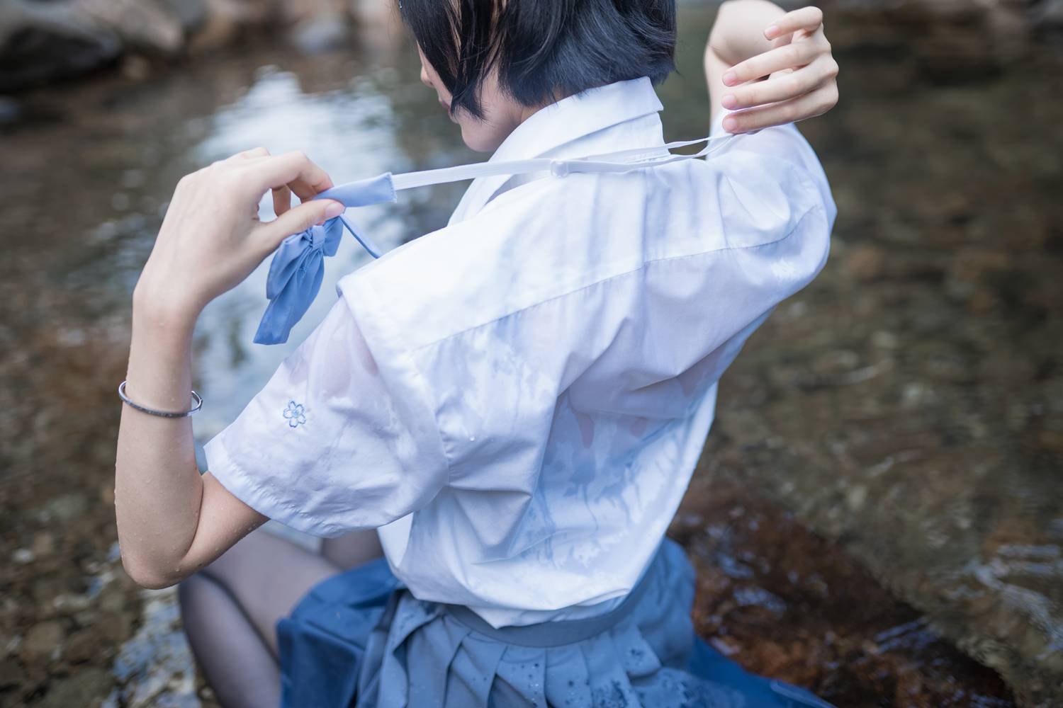 图片[19]-网红Coser@木绵绵OwO 水色溪边制服 在线浏览 – 速更版-美库