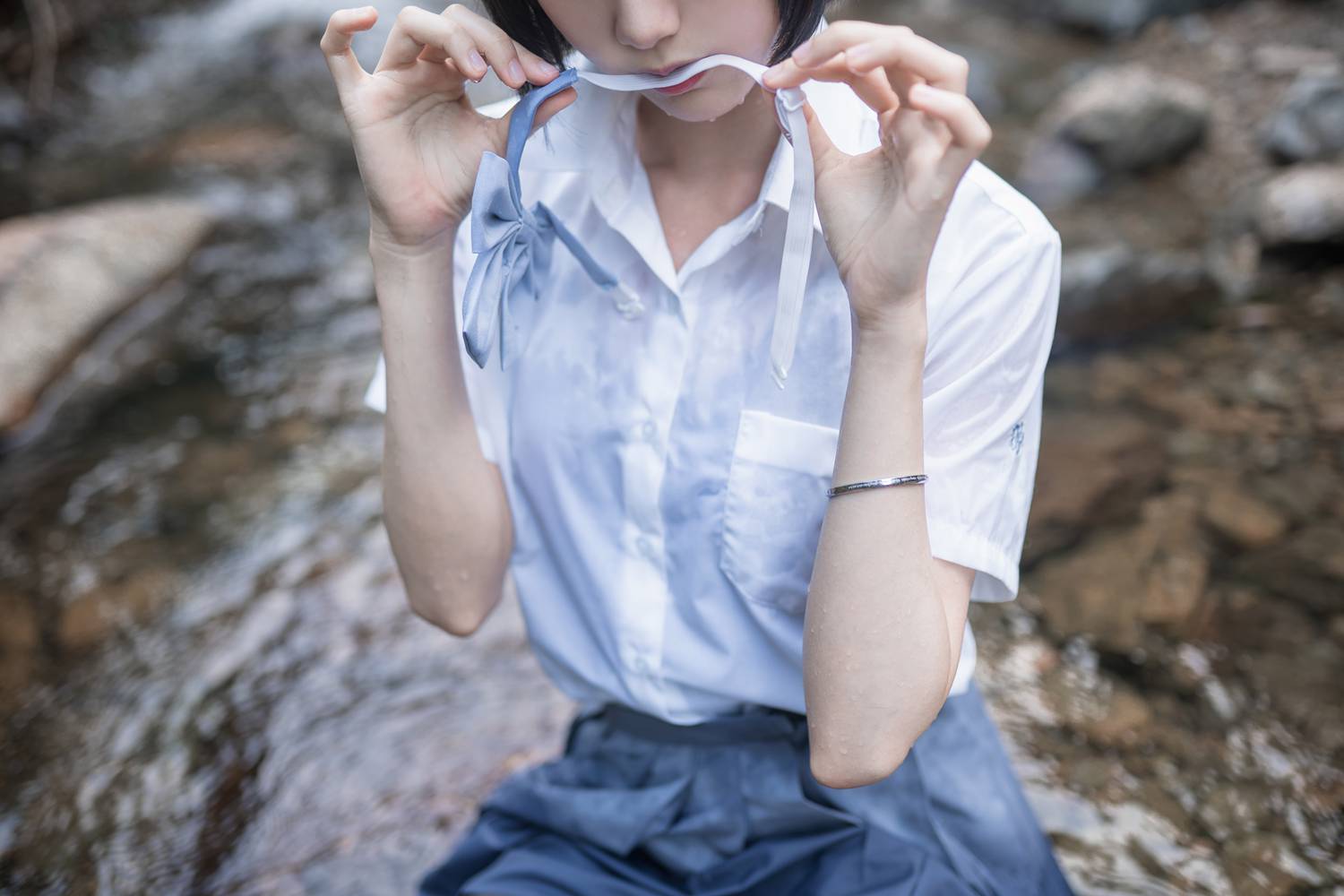 图片[20]-网红Coser@木绵绵OwO 水色溪边制服 在线浏览 – 速更版-美库