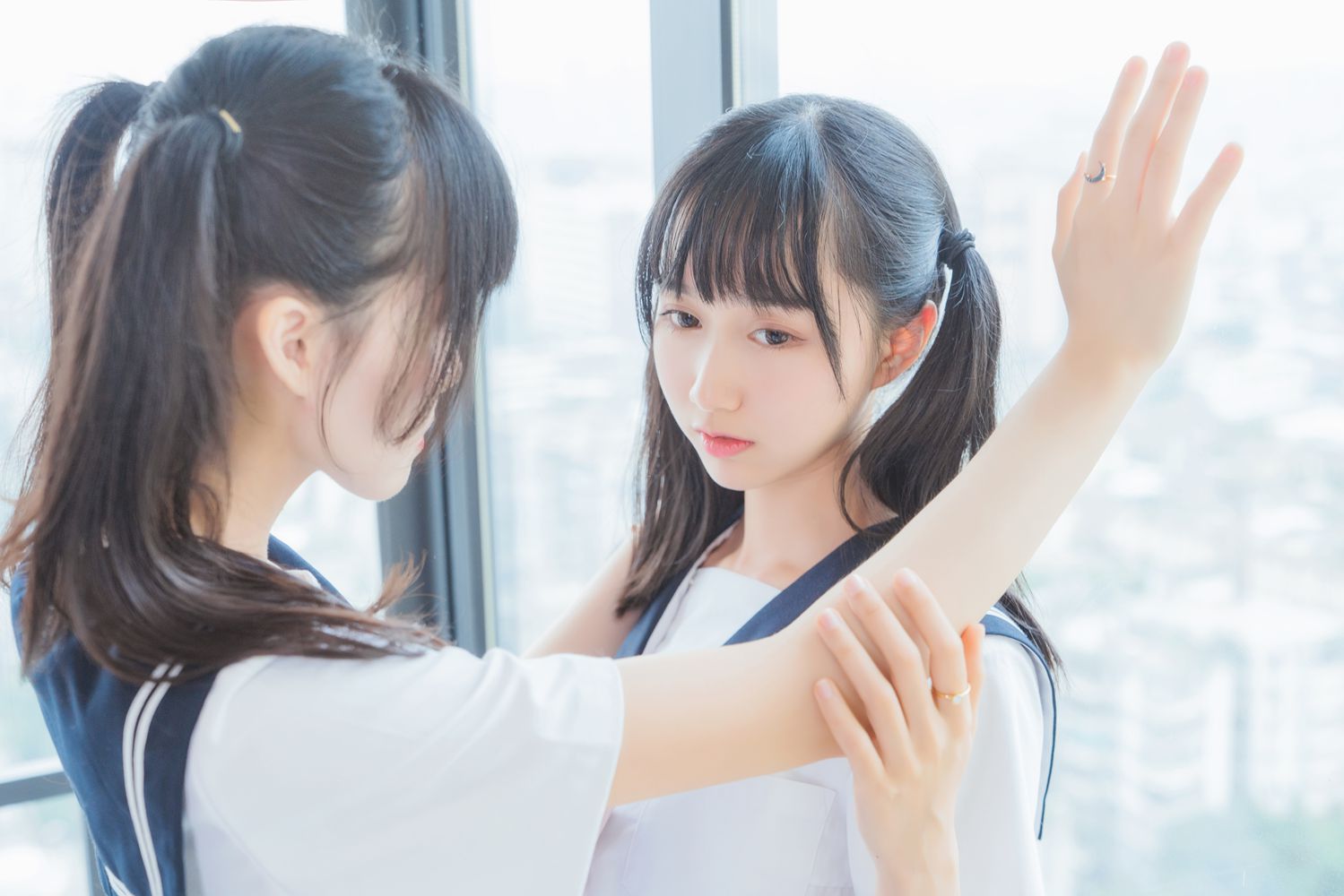 图片[7]-网红Coser@木绵绵OwO 她(制服×制服)  在线浏览 – 速更版-美库