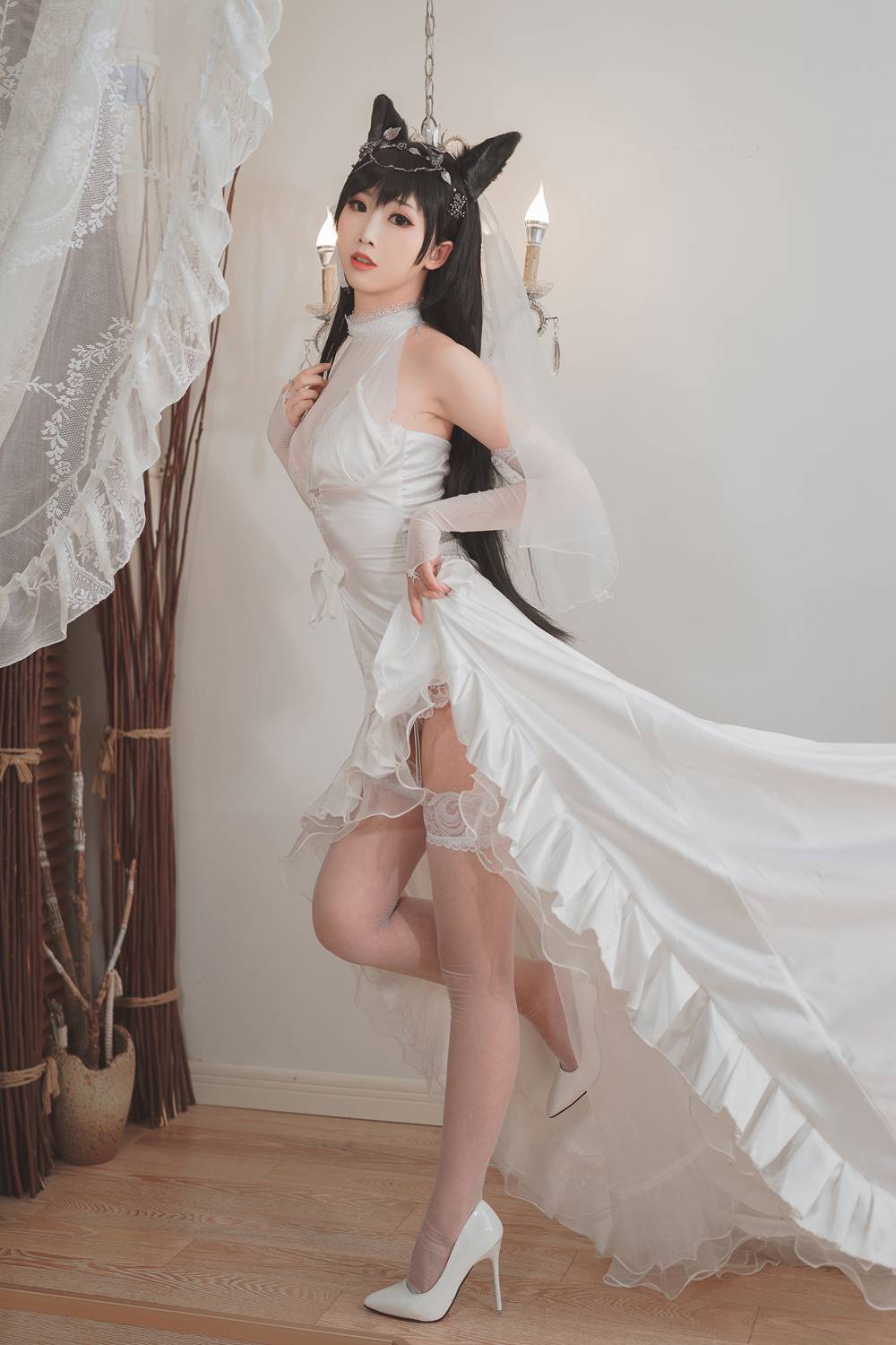 图片[13]-网红Coser@面饼仙儿 爱宕花嫁 在线浏览 – 速更版-美库