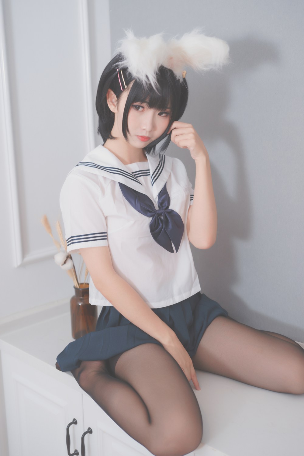 图片[12]-网红Coser@面饼仙儿 面饼兔耳jk 在线浏览 – 速更版-美库