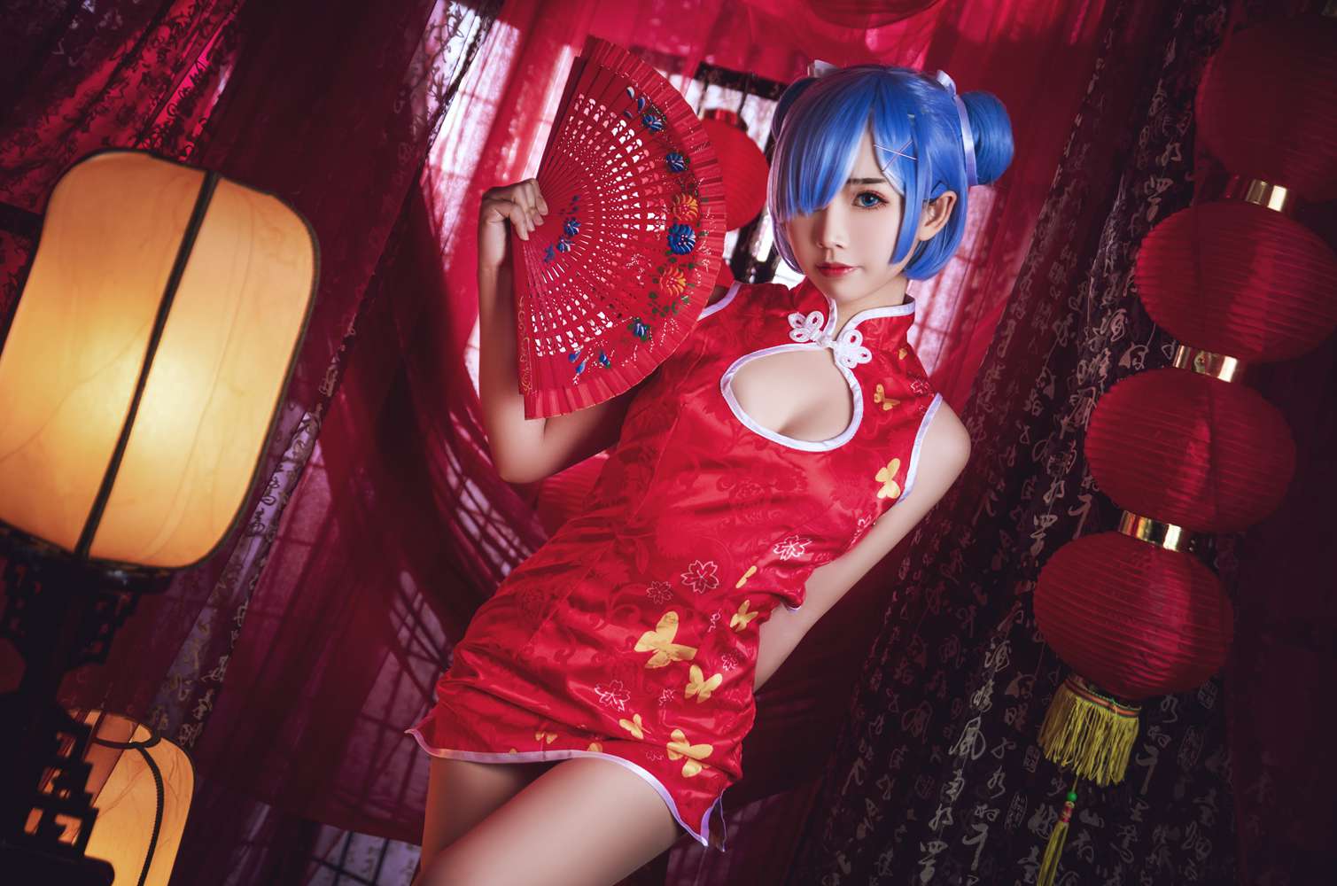 图片[21]-网红Coser@面饼仙儿 雷姆旗袍 在线浏览 – 速更版-美库
