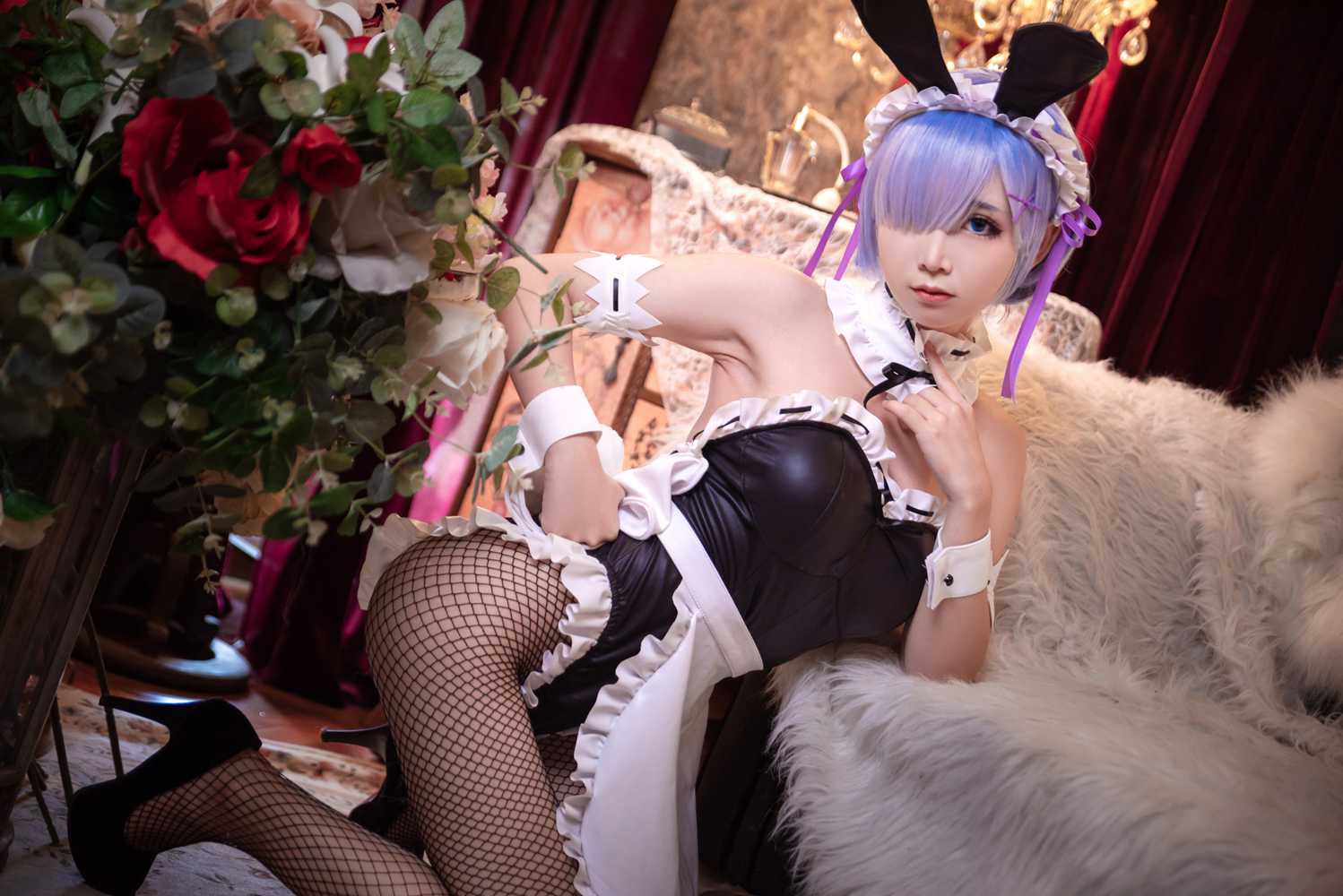 图片[12]-网红Coser@面饼仙儿 网袜蕾姆 在线浏览 – 速更版-美库