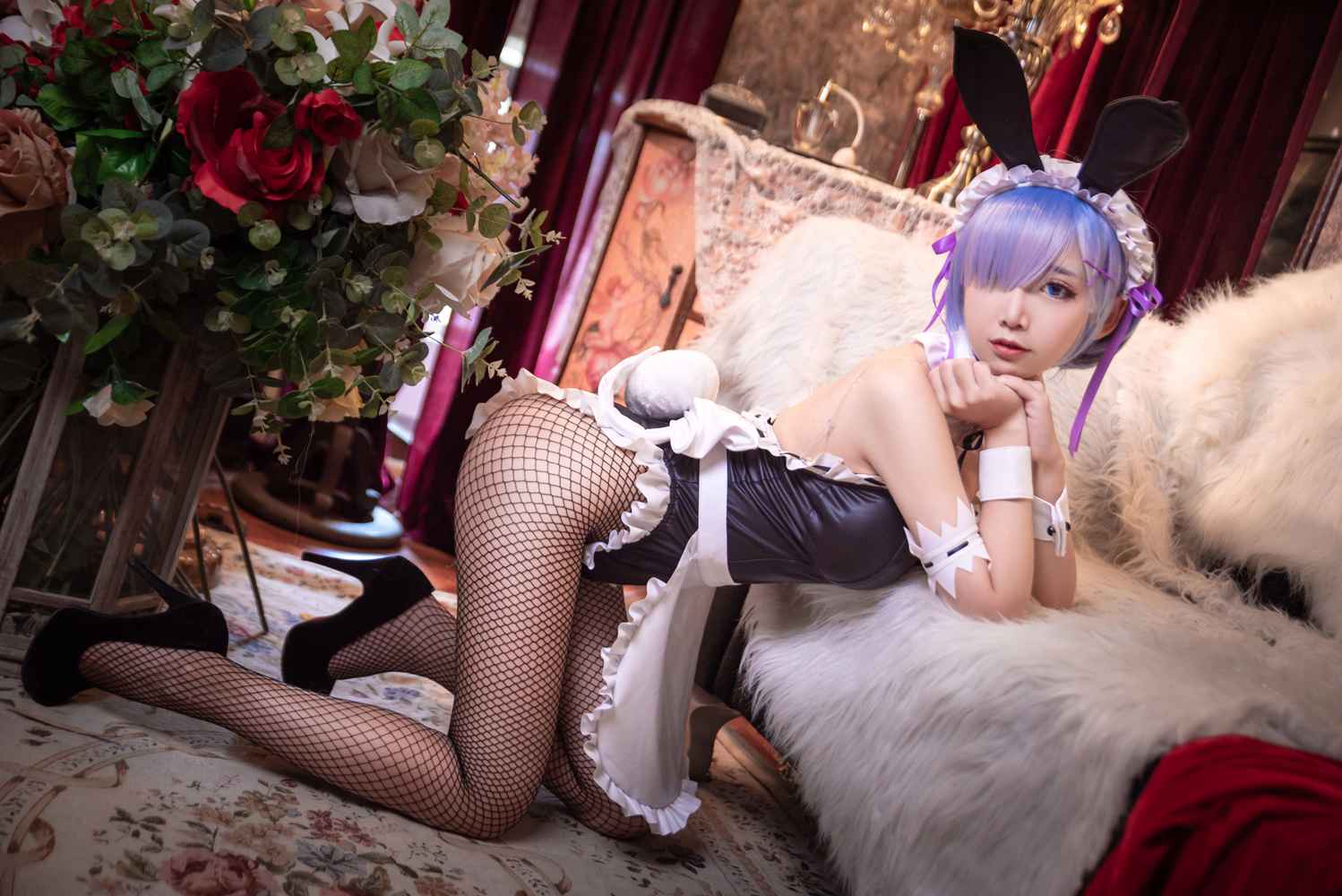 图片[13]-网红Coser@面饼仙儿 网袜蕾姆 在线浏览 – 速更版-美库