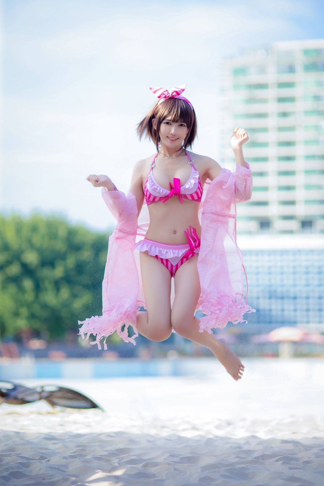 图片[18]-网红Coser@鳗鱼霏儿 加藤惠 粉色泳装 在线浏览 – 速更版-美库